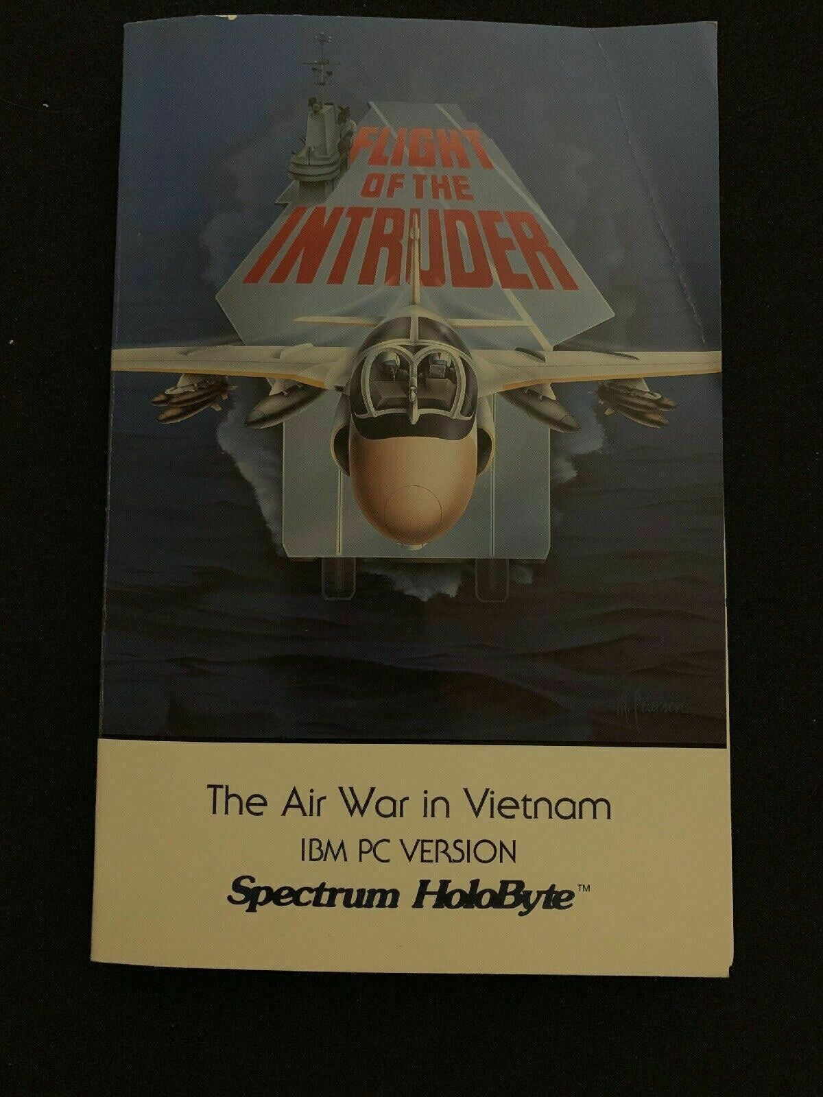 Flight Of The Intruder PC 1990 Flight Combat Simulation Game in Box *Rare*