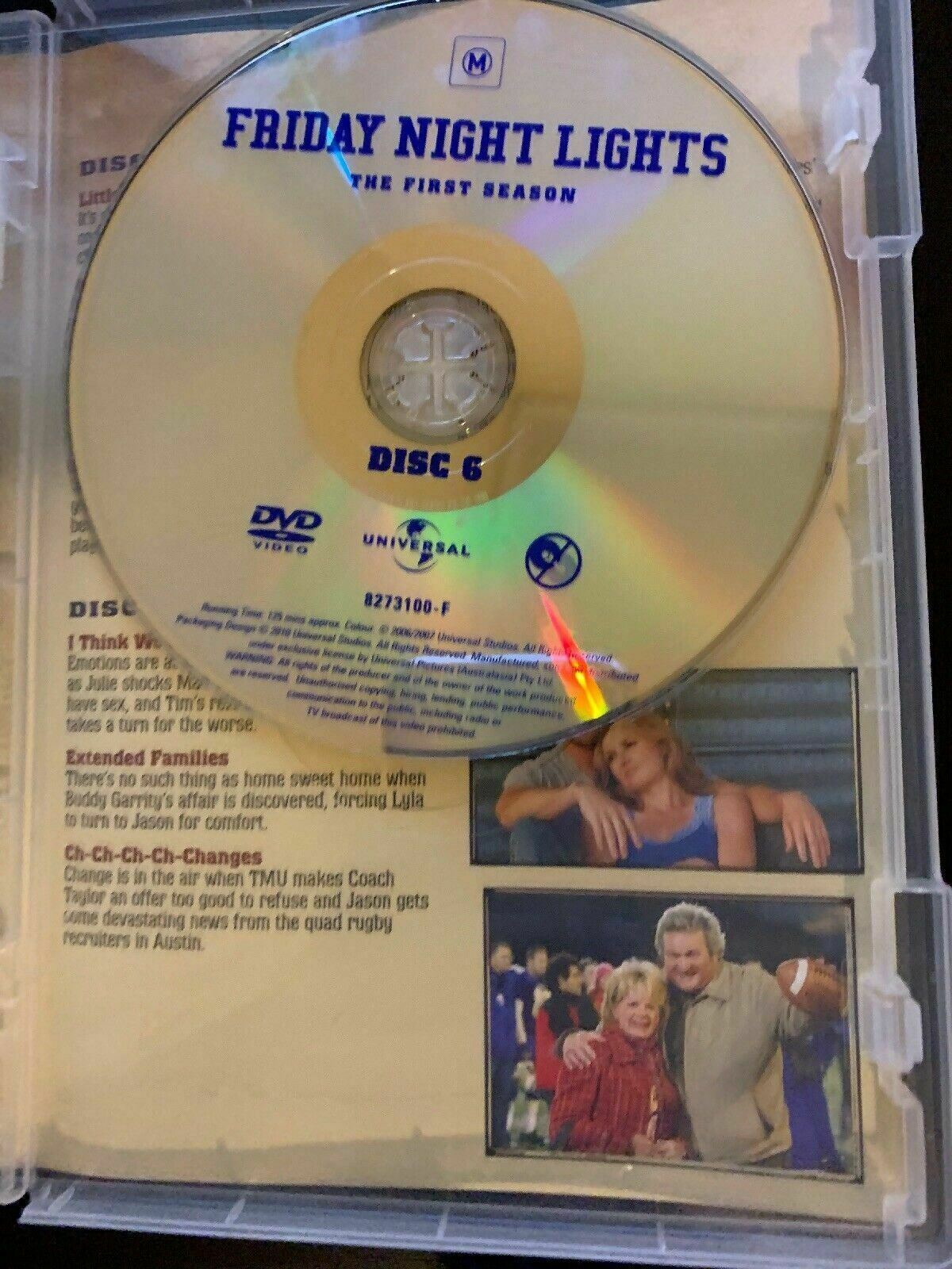 Friday Night Lights : Season 1 (DVD, 2009, 6-Disc Set) Region 4