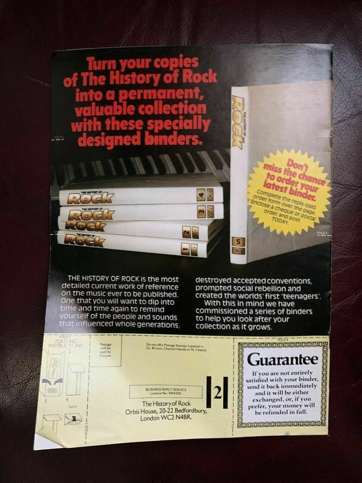 The History Of Rock Volume 5 Issue 52 1982 - Cream