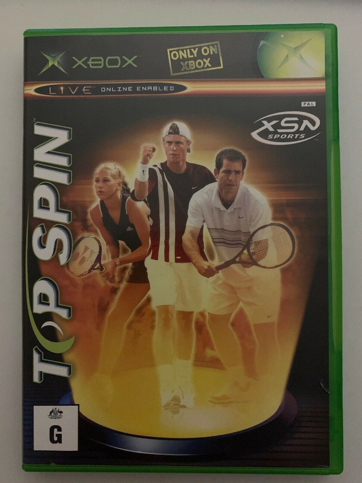Top Spin - Microsoft Xbox Original XSN Sports Tennis PAL Game