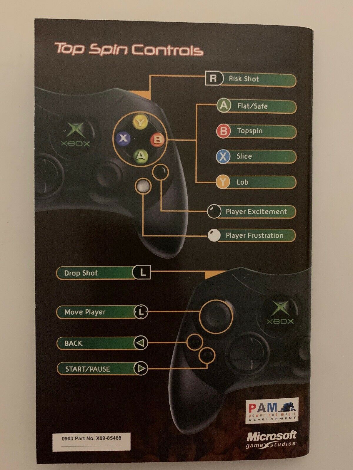 Top Spin - Microsoft Xbox Original XSN Sports Tennis PAL Game