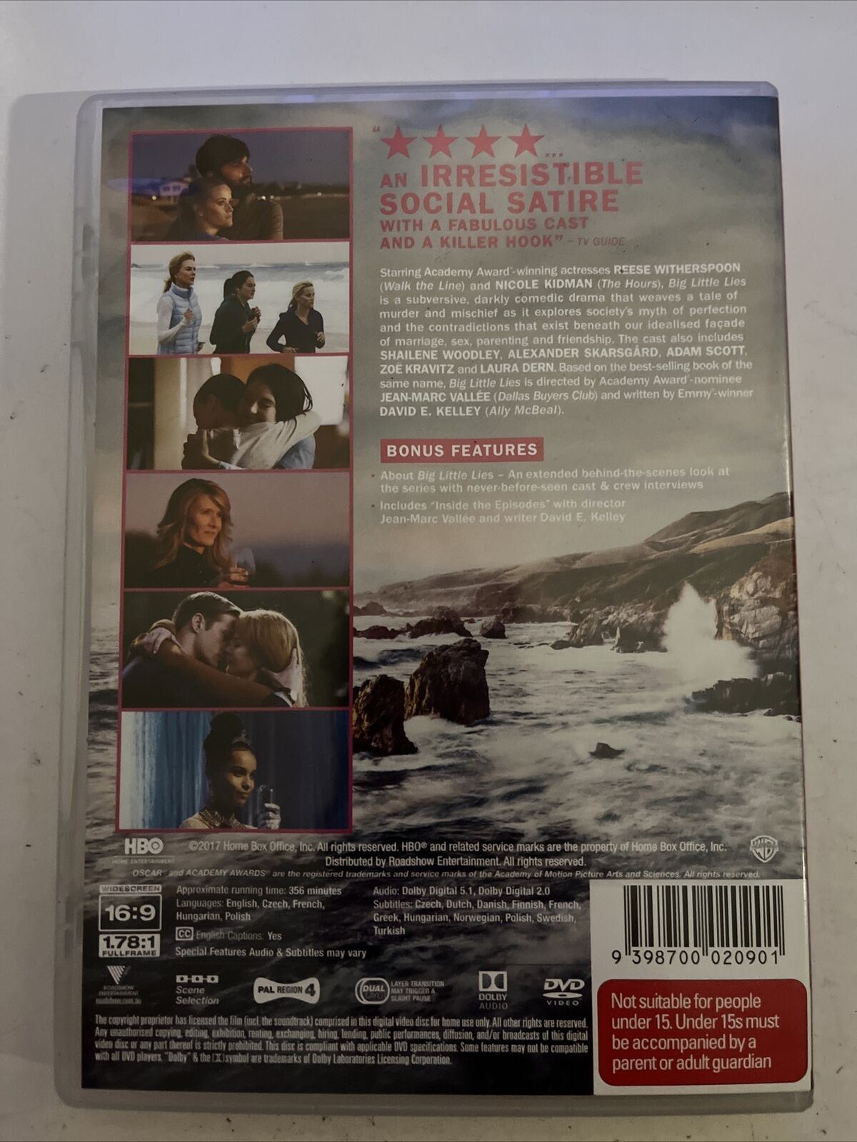 Big Little Lies (DVD, 2017, 3-Disc) Nicole Kidman, Reese Witherspoon. Region 4