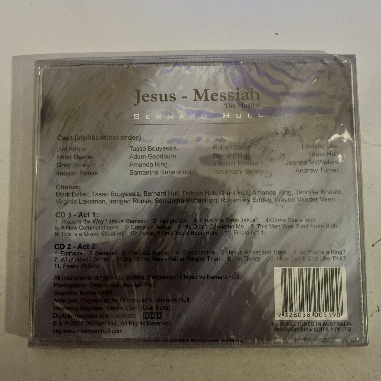 *New Sealed* Jesus Messiah : The Musical - Bernard Hall CD