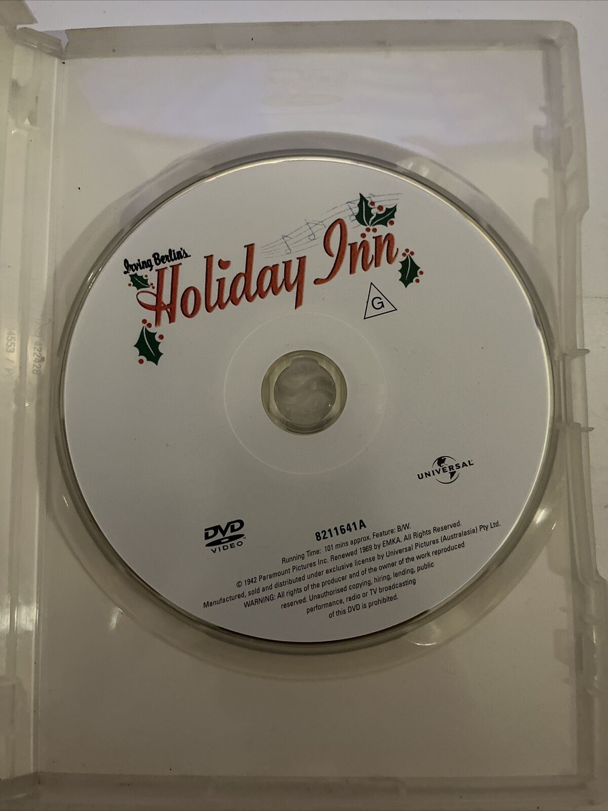 Holiday Inn (DVD, 1942) Bing Crosby, Fred Astaire, Marjorie Reynolds. Region 4