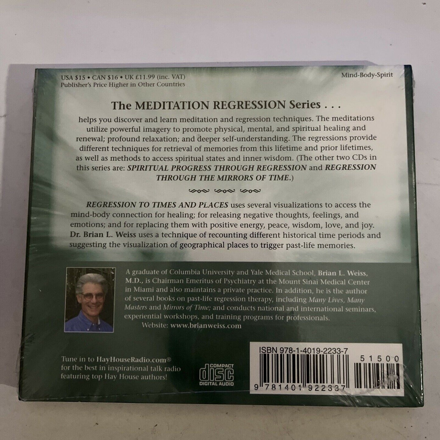 *New Sealed* Regression To Times and Places - Dr Brian L. Weiss (Audio CD, 2008)