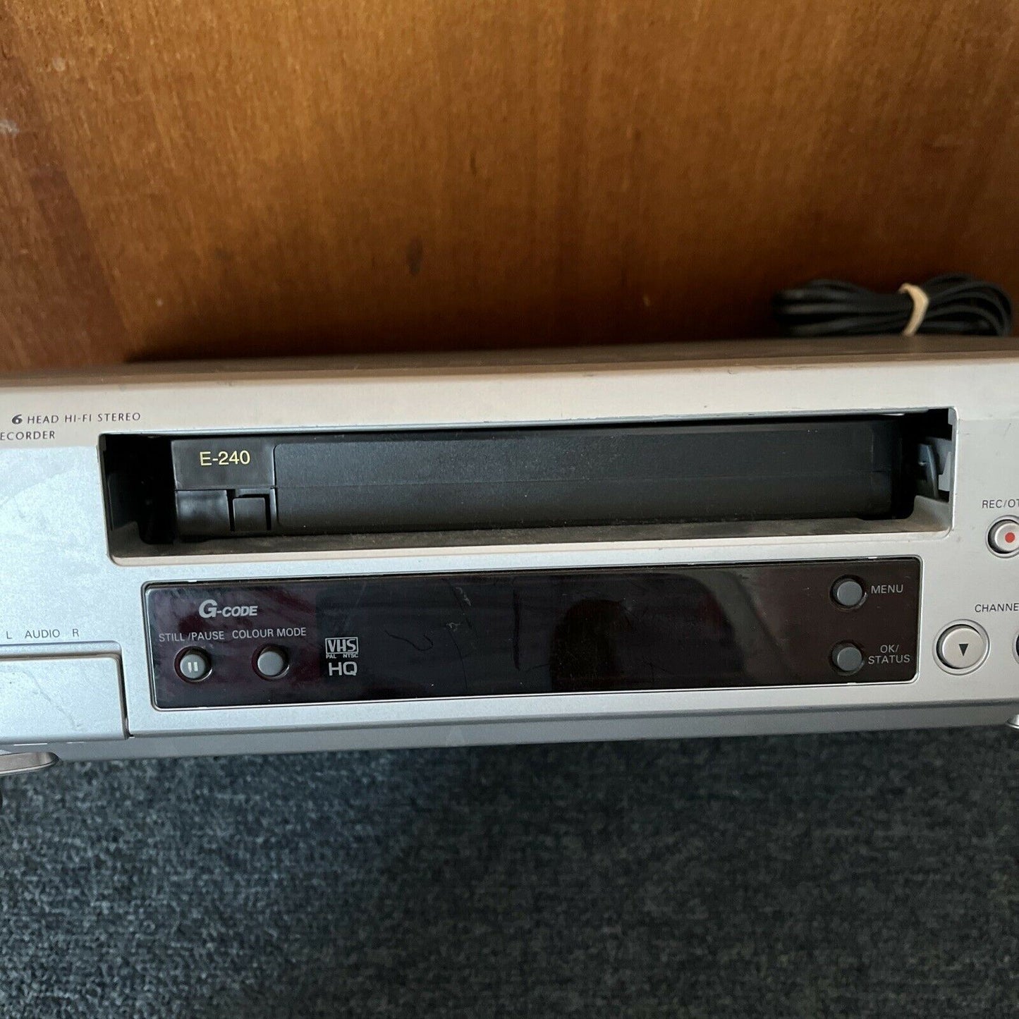 Philips VR 610 6 Head VCR Player *For Parts Or Repair - Stuck VHS
