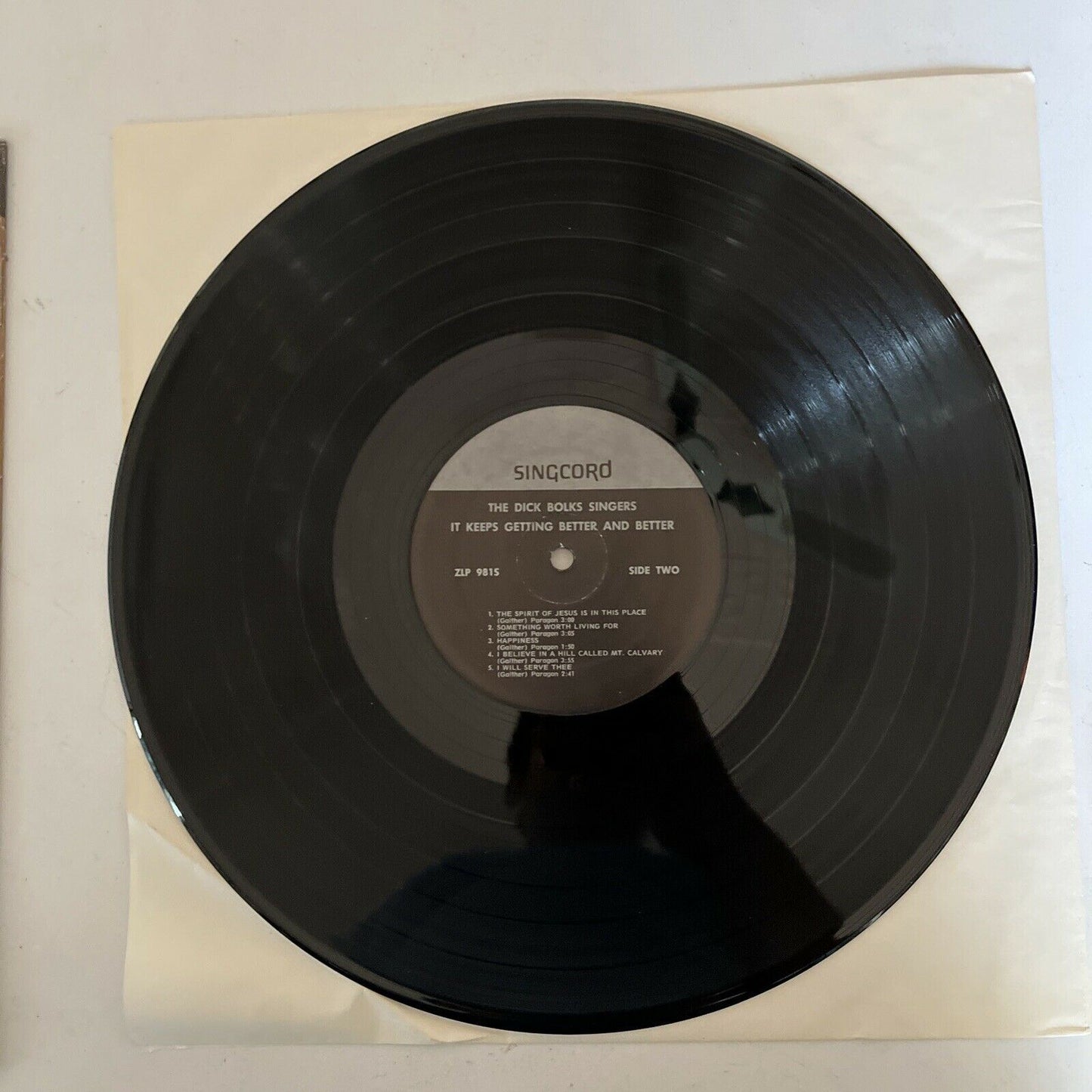 The Dick Bolks Singers – It Keeps Getting Better And Better Vinyl Record 1976