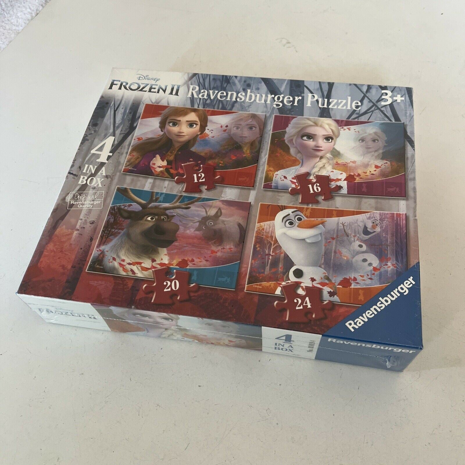 *New Sealed* Disney Frozen II 4 Puzzles In A Box Ravensburger Jigsaw P ...