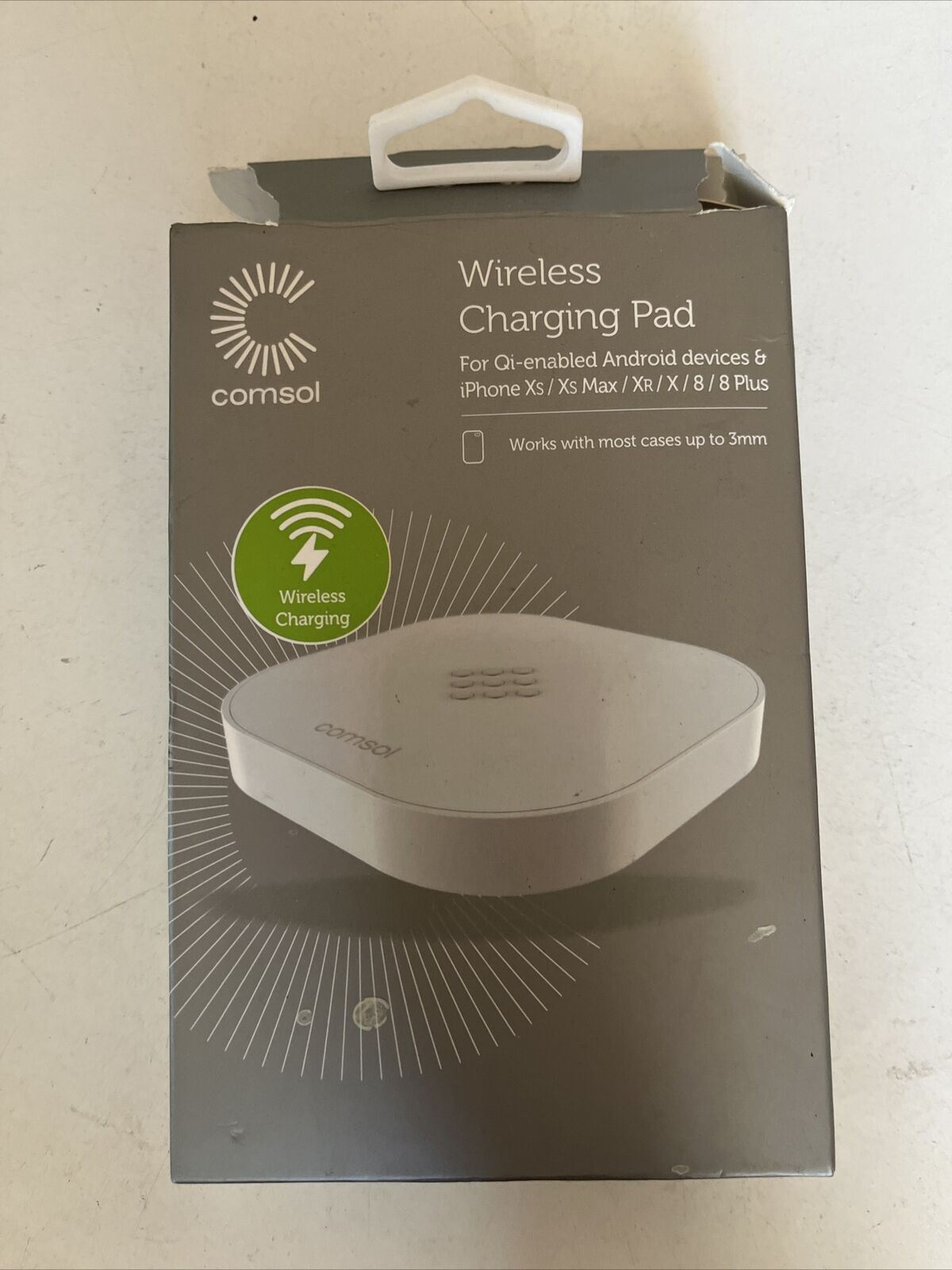 Comsol Qi Wireless Charging Pad White