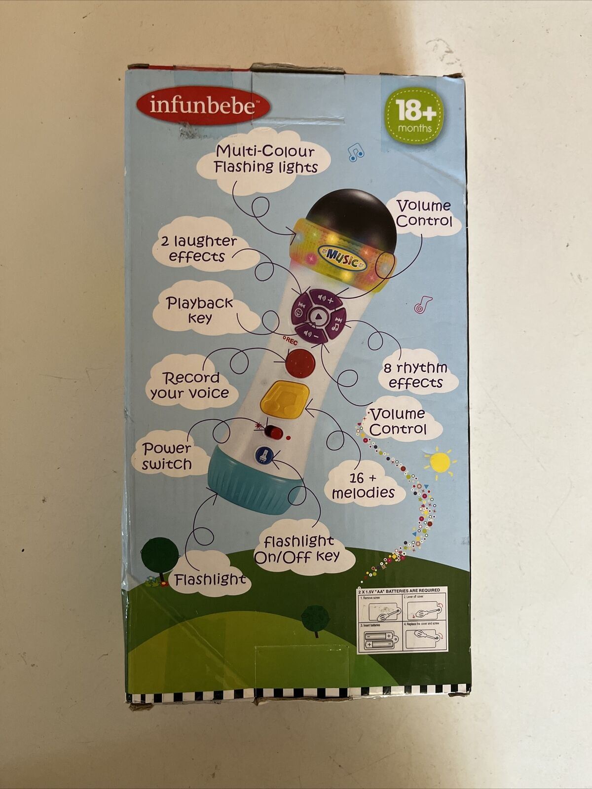 Infunbebe Musical Recording Microphone / Suitable for Ages 1.5+ Years
