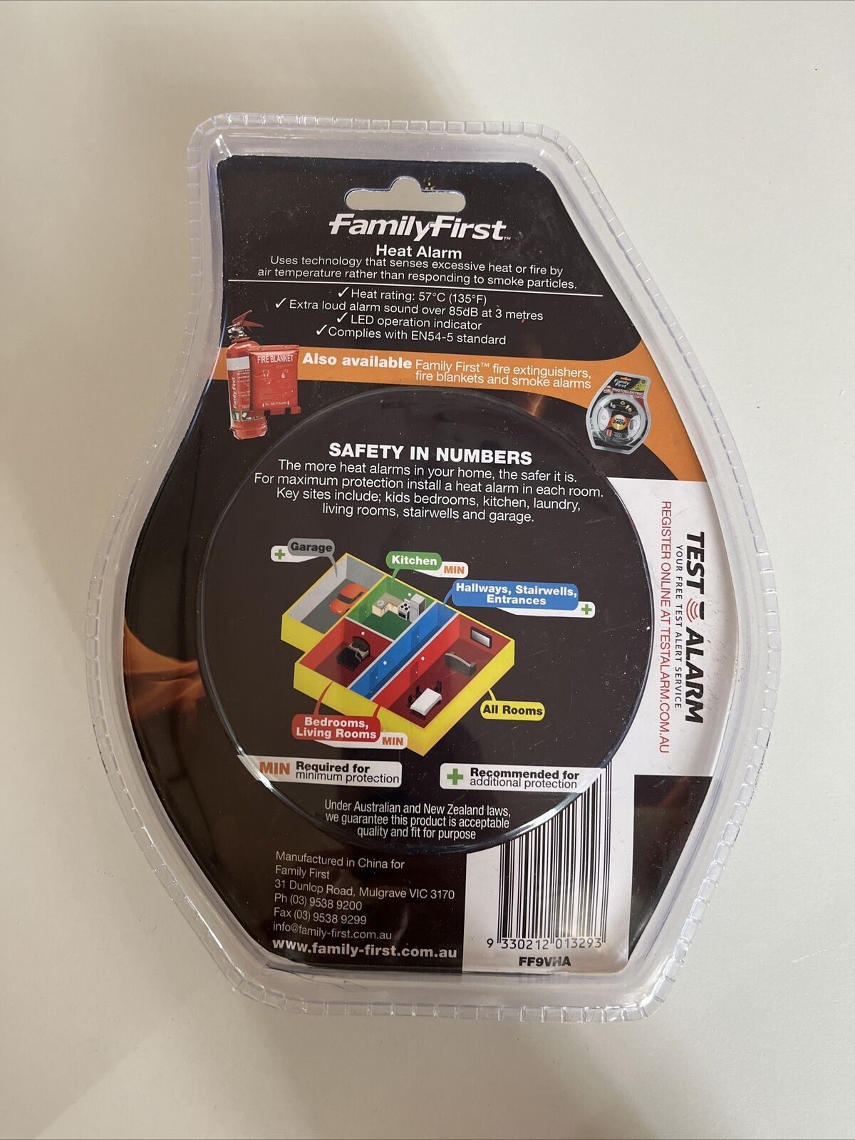 Family First Heat Alarm FF9VHA