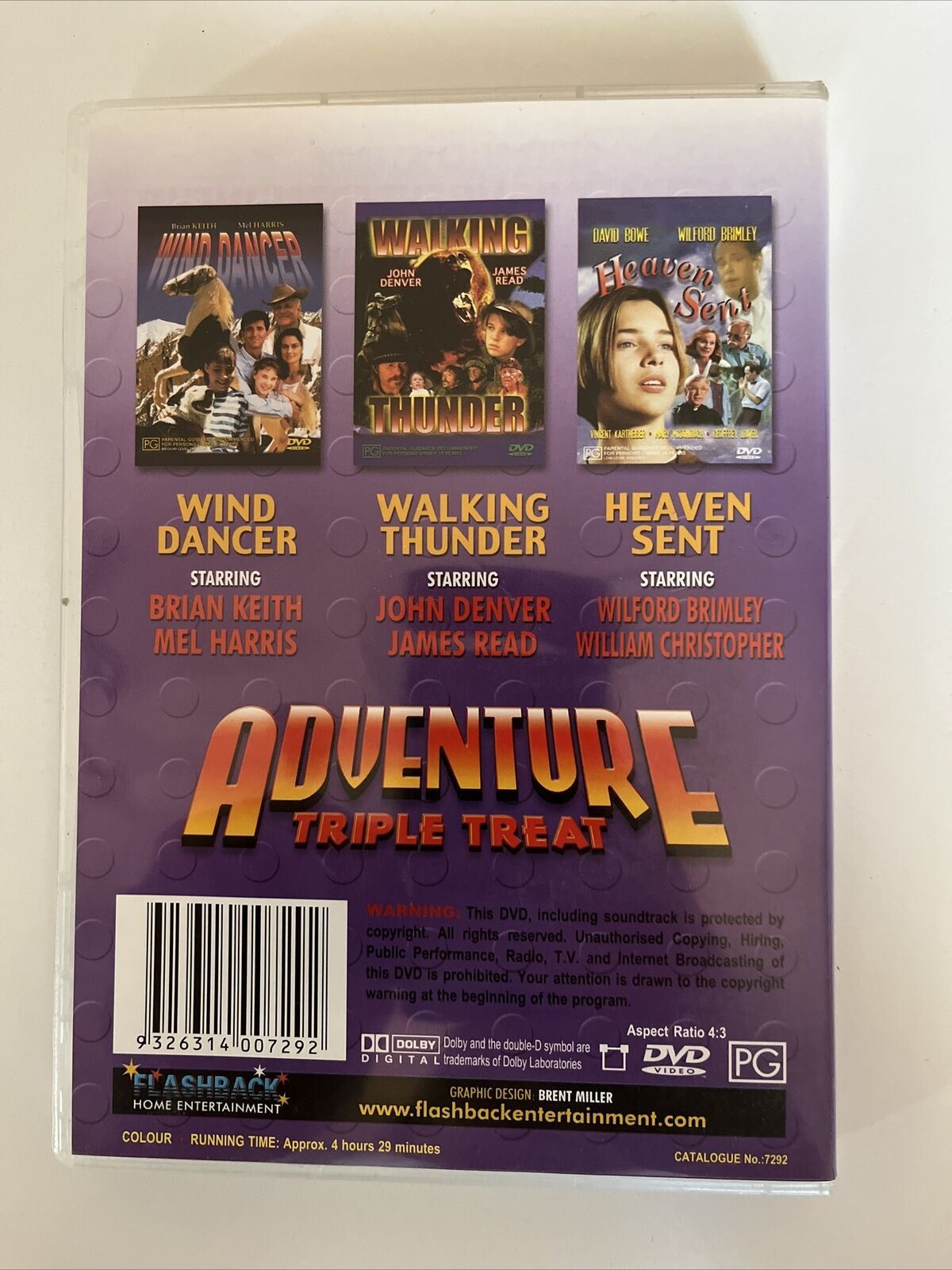 Wind Dancer / Walking Thunder / Heaven Sent DVD