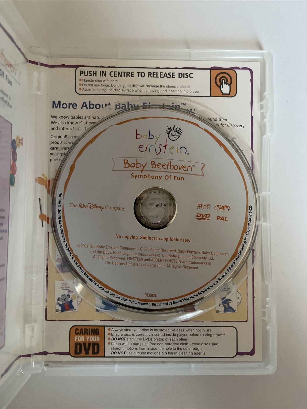 Baby Beethoven - Symphony of Fun (DVD, 2002) Disney Educational. All Regions