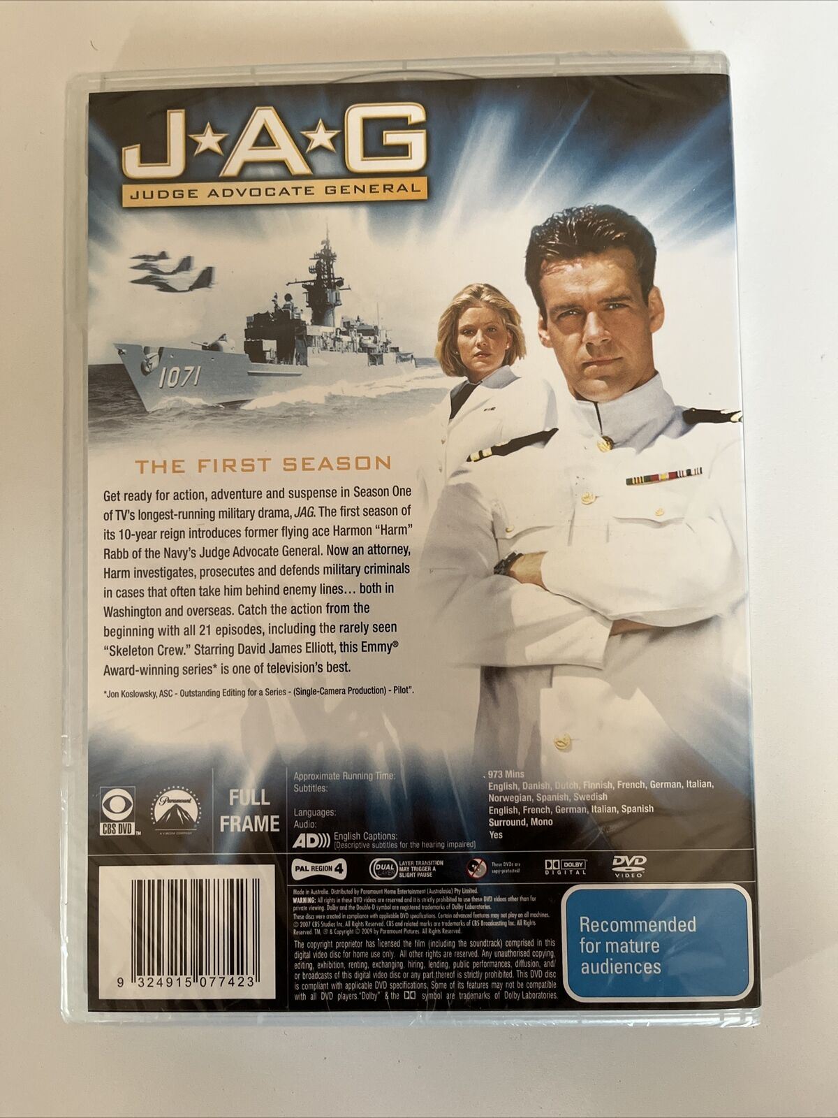 *New Sealed* JAG : Season 1 (DVD, 1995) Region 4