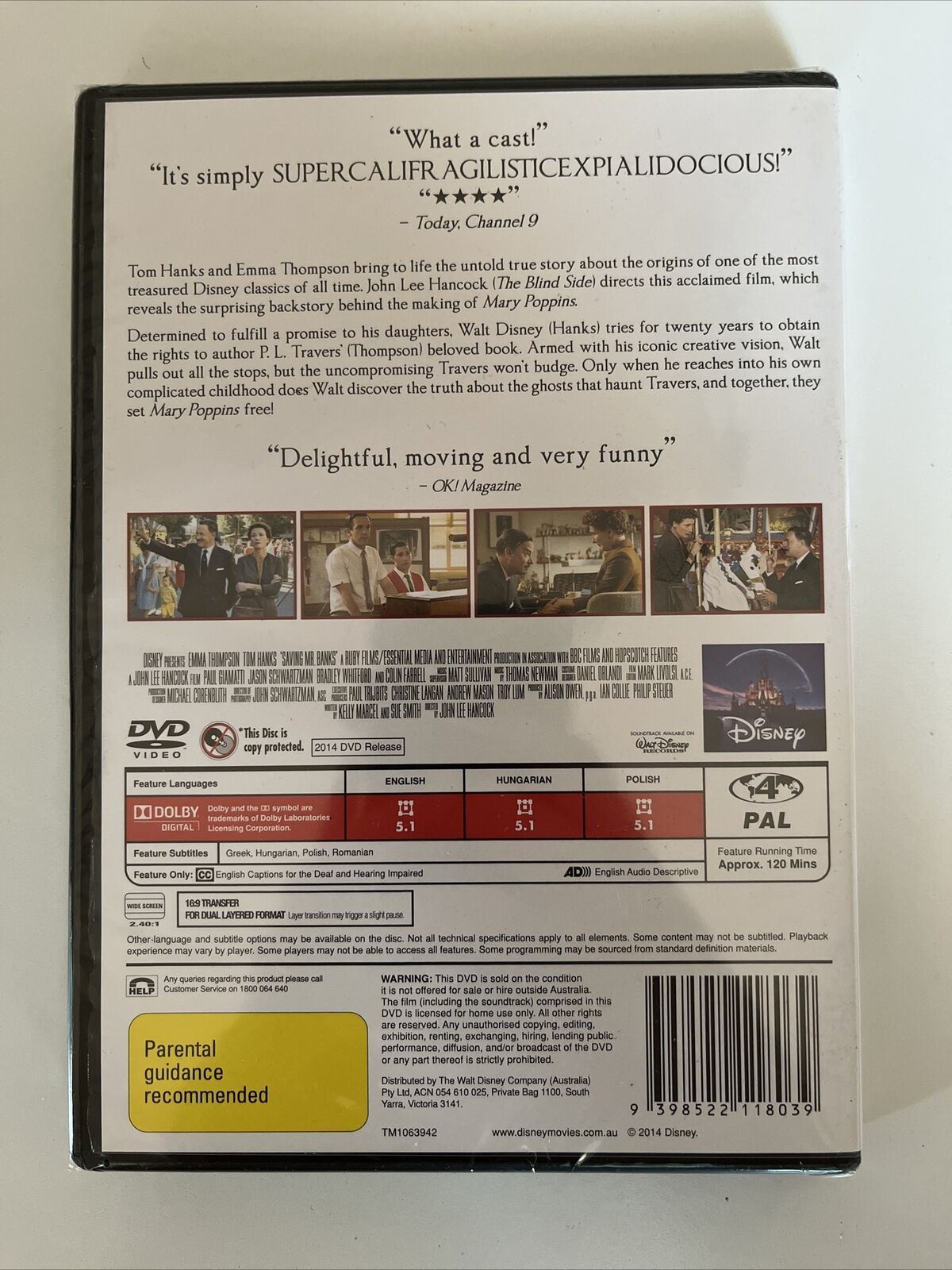 *New Sealed* Saving Mr. Banks (DVD, 2013) Region 4