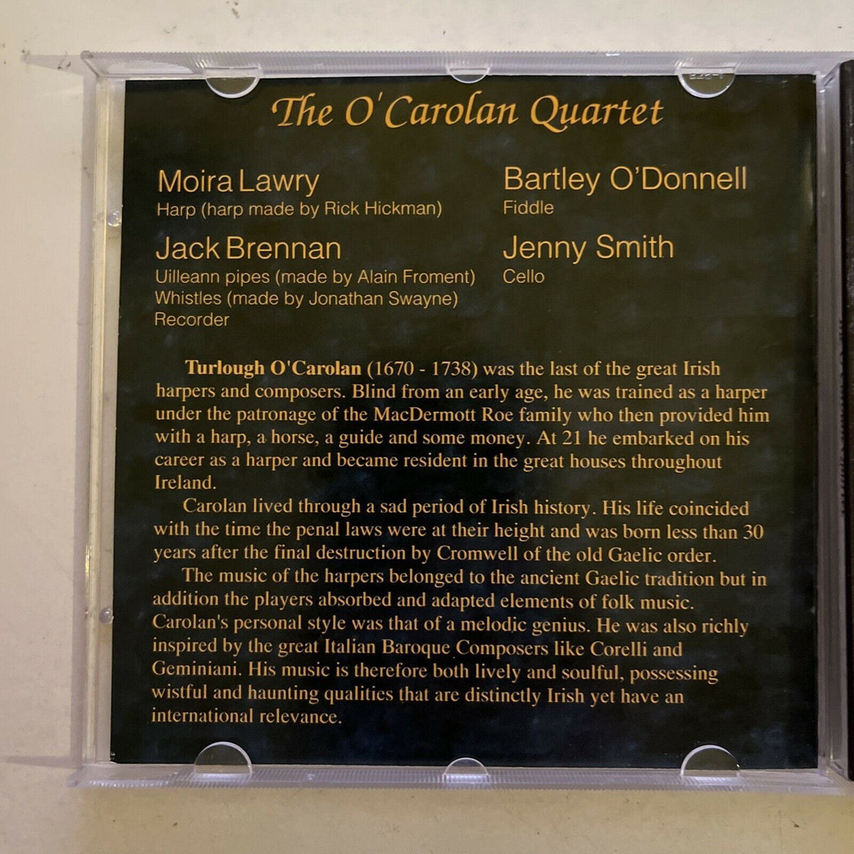 The O'Carolan Quartet (CD,1994) Album