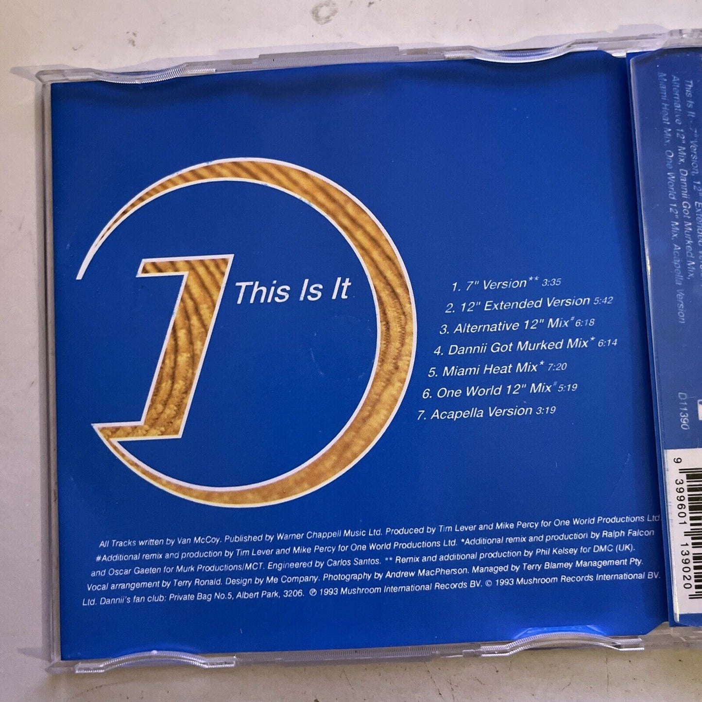 Dannii Minogue - This Is It (CD, 1993) Single