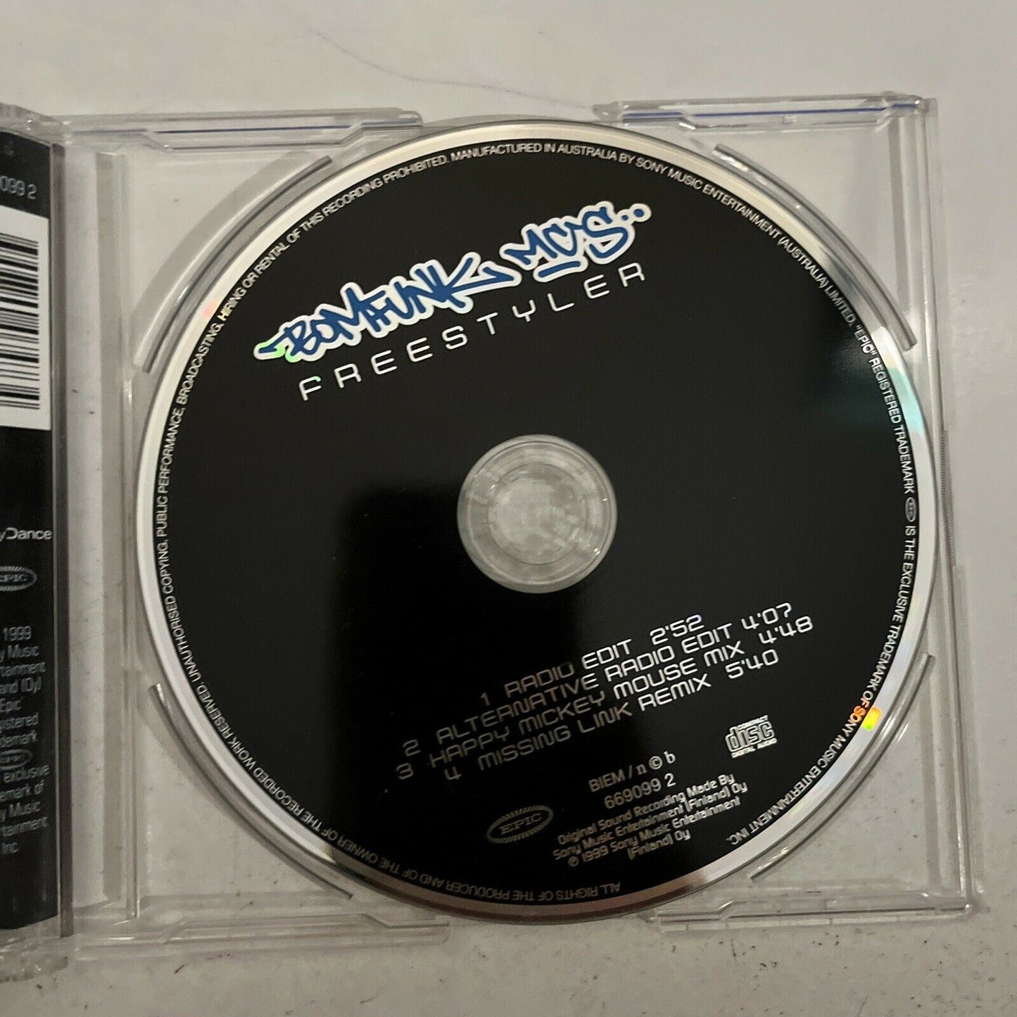 Bomfunk MC's – Freestyler (CD, 1999)