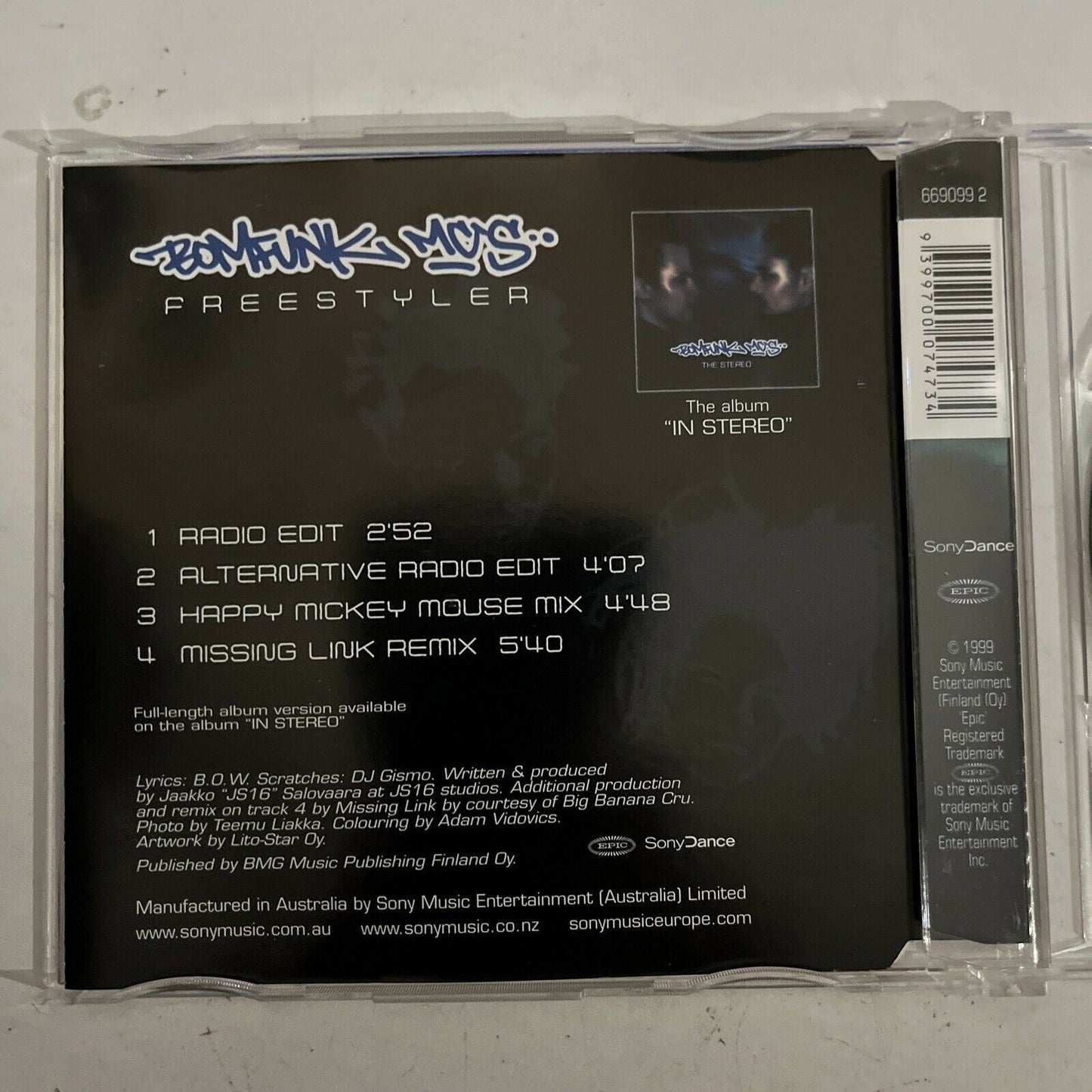 Bomfunk MC's – Freestyler (CD, 1999)