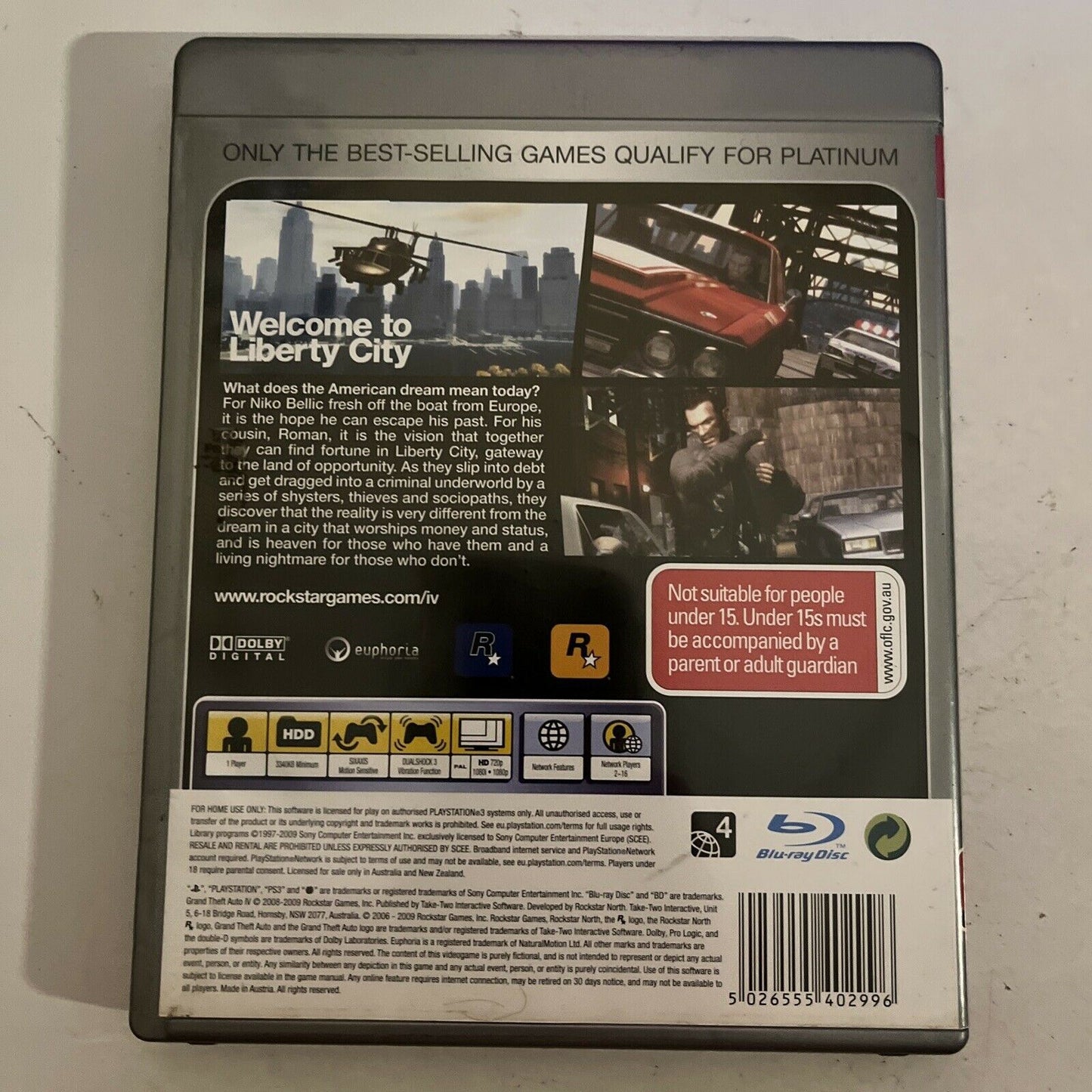 Grand Theft Auto IV GTA 4 - PlayStation 3 PS3 Game Complete with Manual and Map