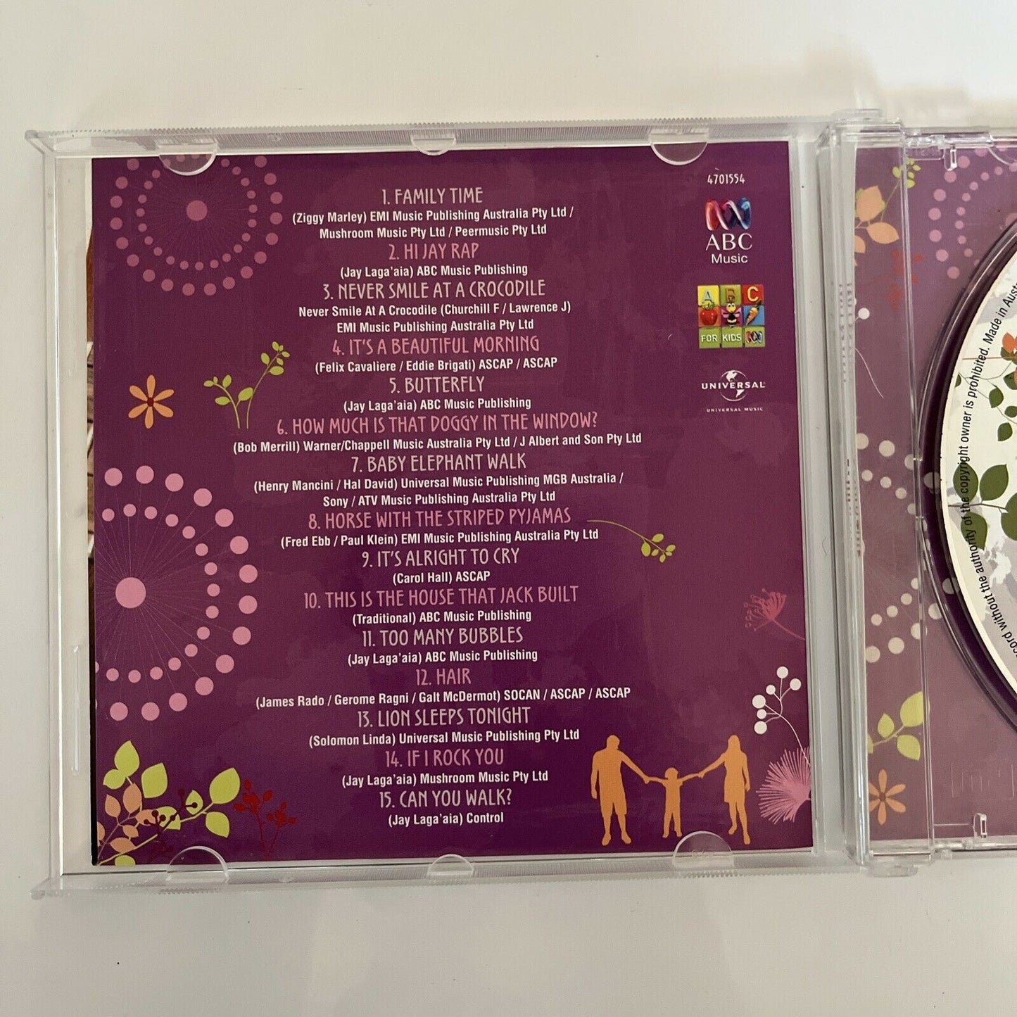 Jay Laga'Aia - Family Time (CD, 2014) Play School ABC for Music