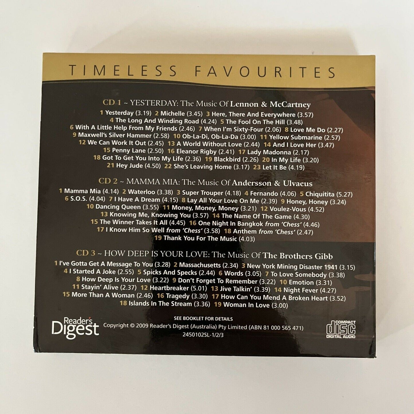The Ultimate Songbook - Music Of Lennon & McCartney, Andersons, Brothers Gibb CD