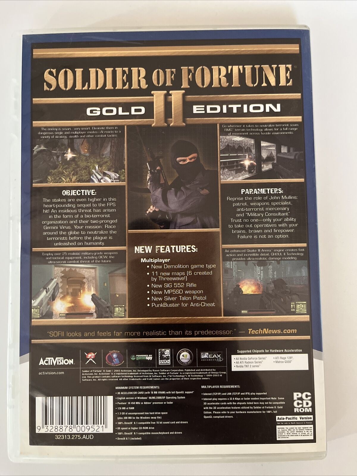 Soldier of Fortune 2 Gold Edition - PC Windows Game