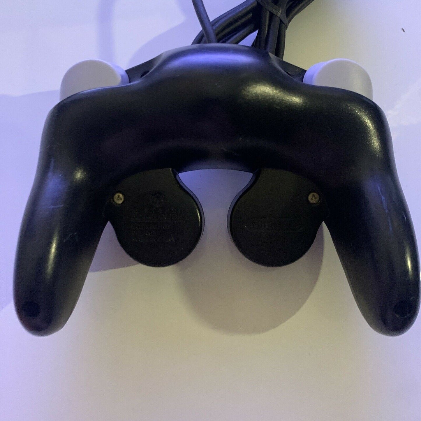 GENUINE Nintendo GameCube Controller Black - tested, cleaned & working