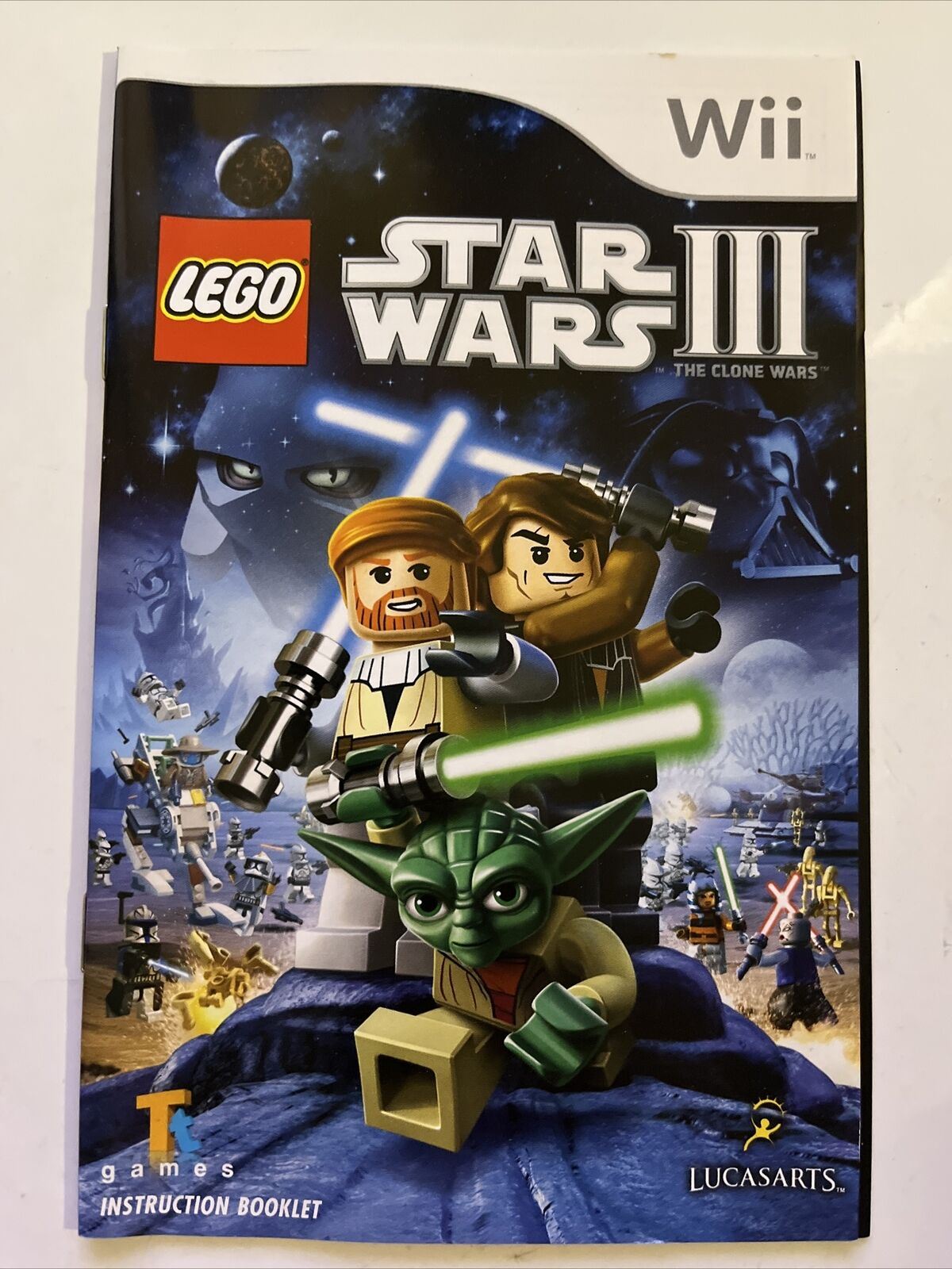 LEGO Star Wars 3: The Clone Wars - Nintendo Wii PAL Game Complete With Manual