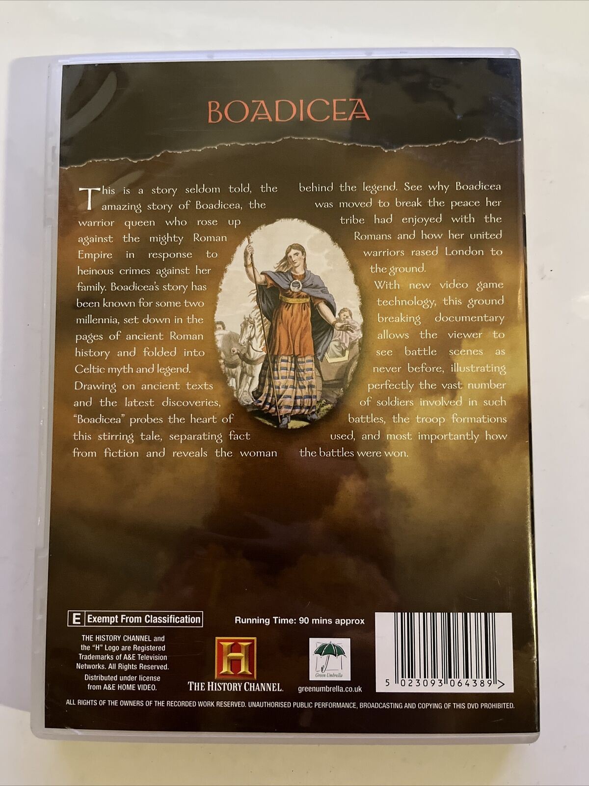 Conquerors - Boadicea (DVD) The History Channel Documentary. All Regions