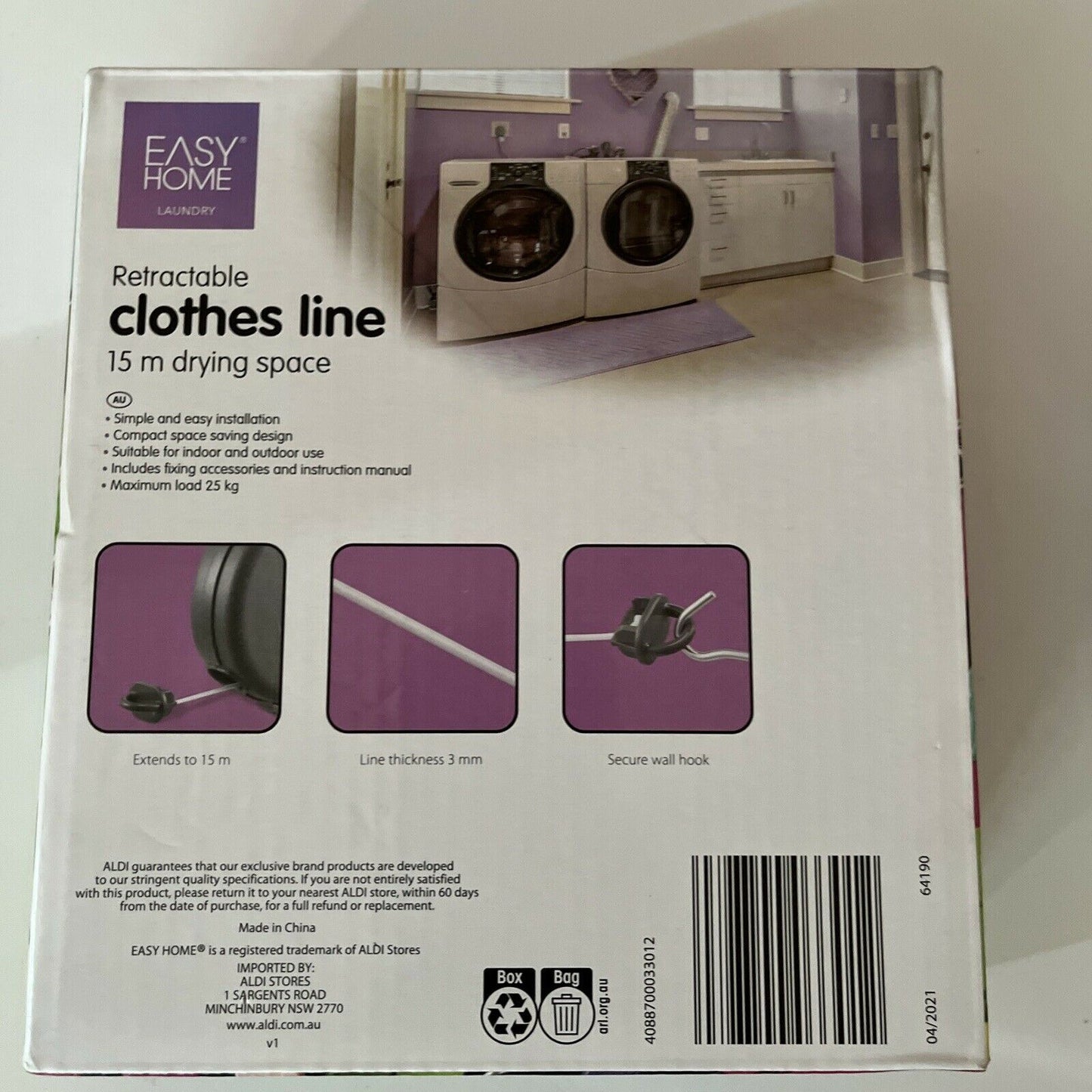 Easy Home Retractable Clothes Line