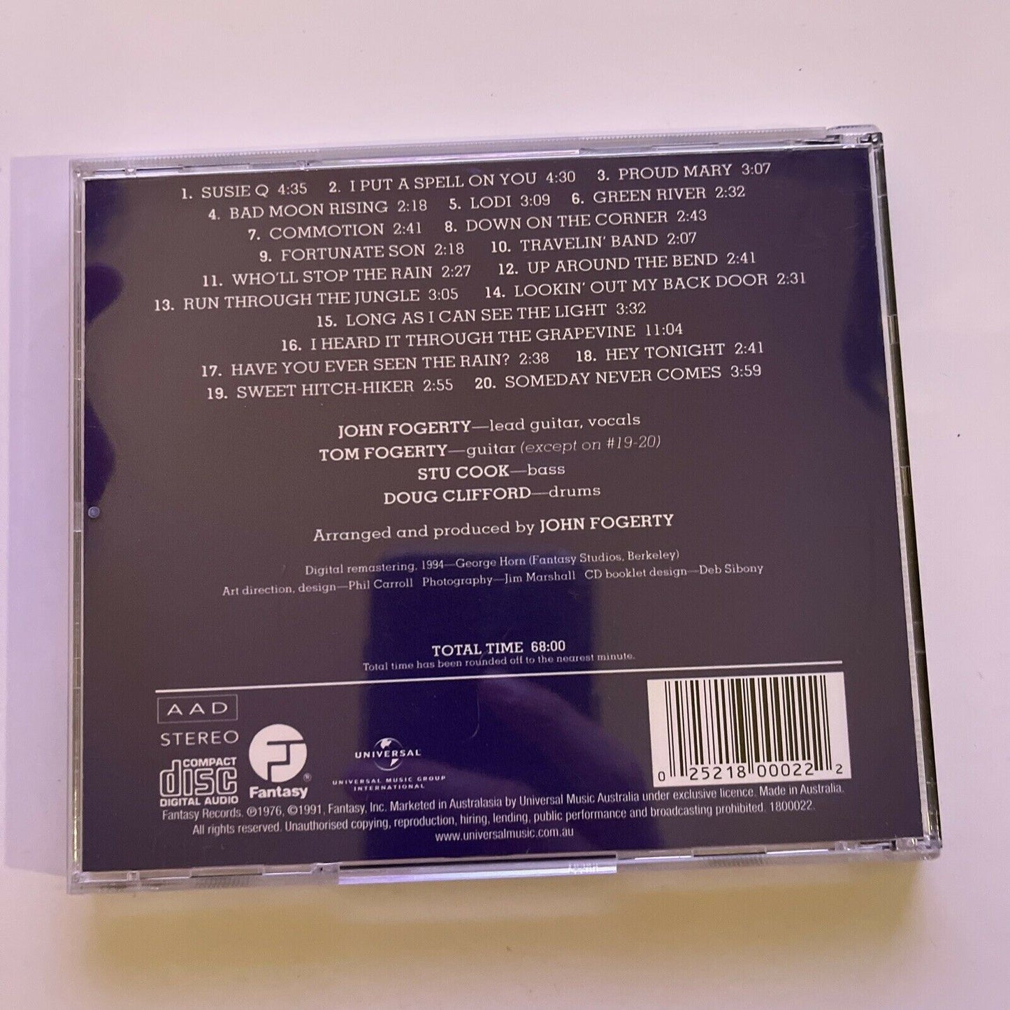 Chronicle: The 20 Greatest Hits by Creedence Clearwater Revival (CD, 1991) Album