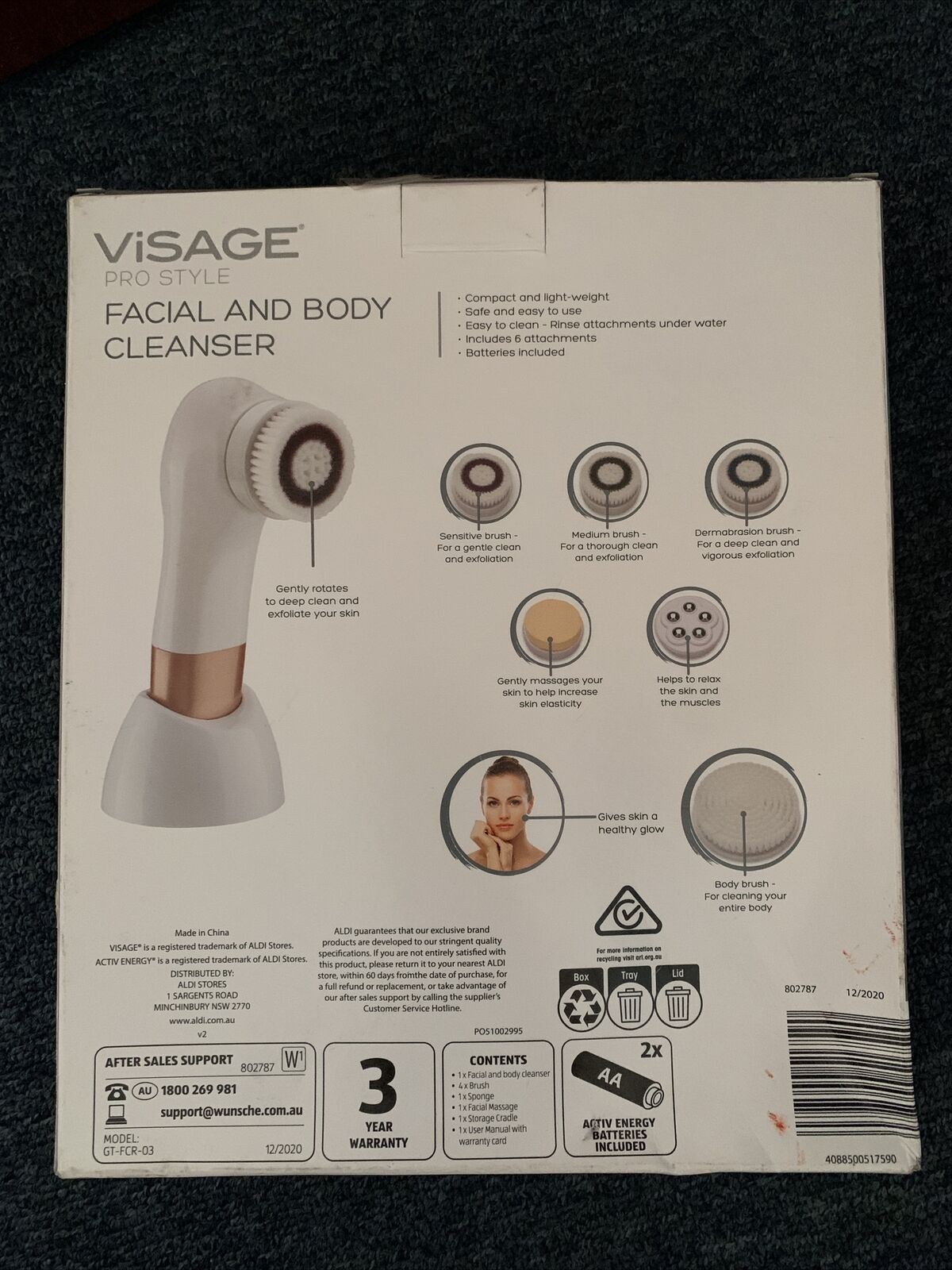 VISAGE Pro Style Facial and Body Cleanser