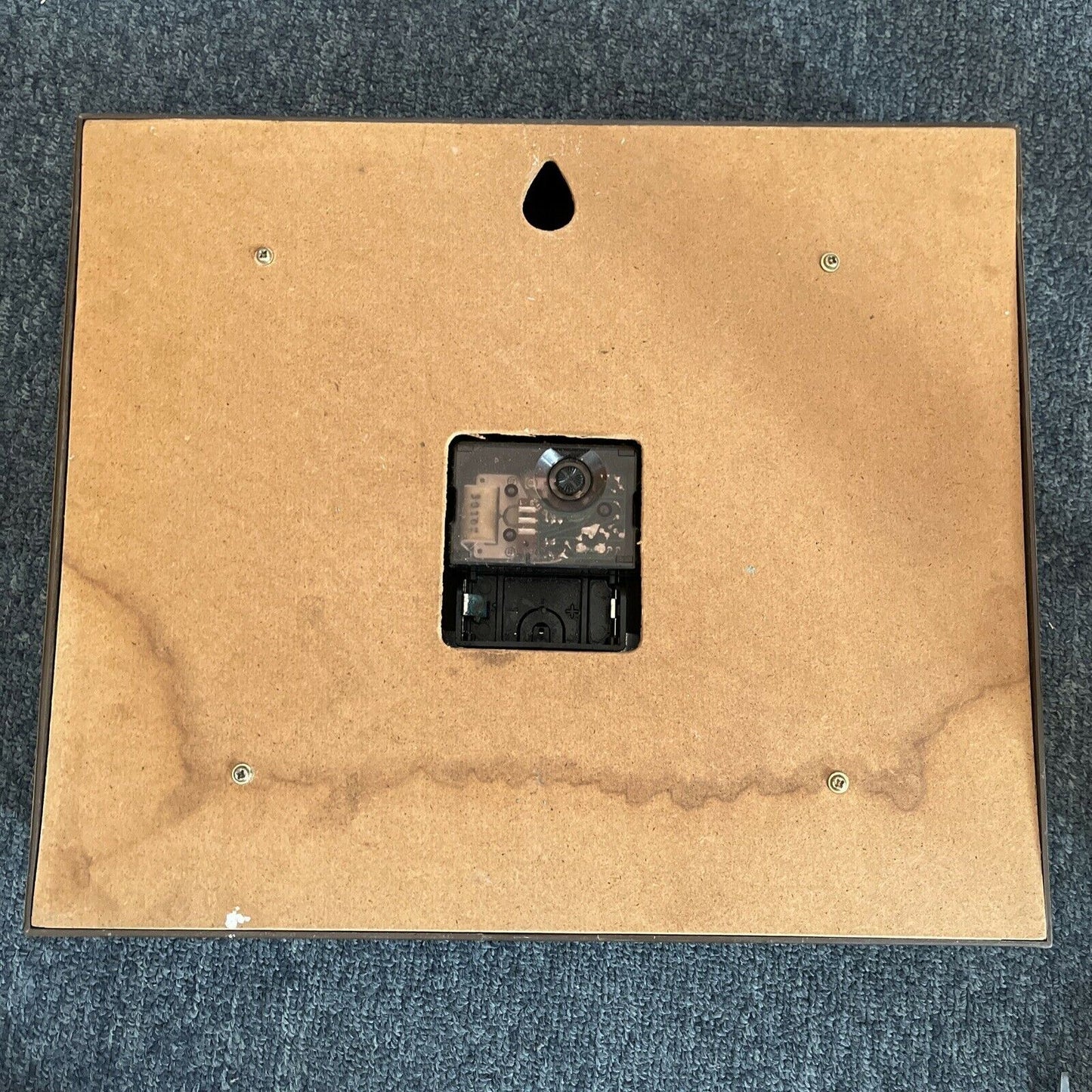 Copal quartz wall clock 28.5 X 33.5cm Small Crack Right Hand Corner