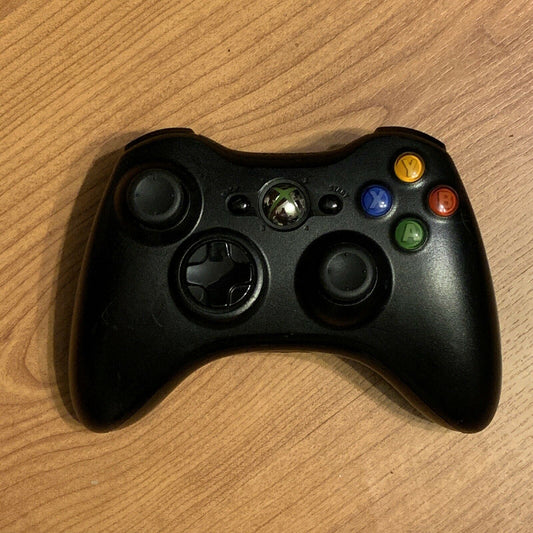 Official Microsoft Xbox 360 Wireless Controller Genuine Tested & Cleaned Black