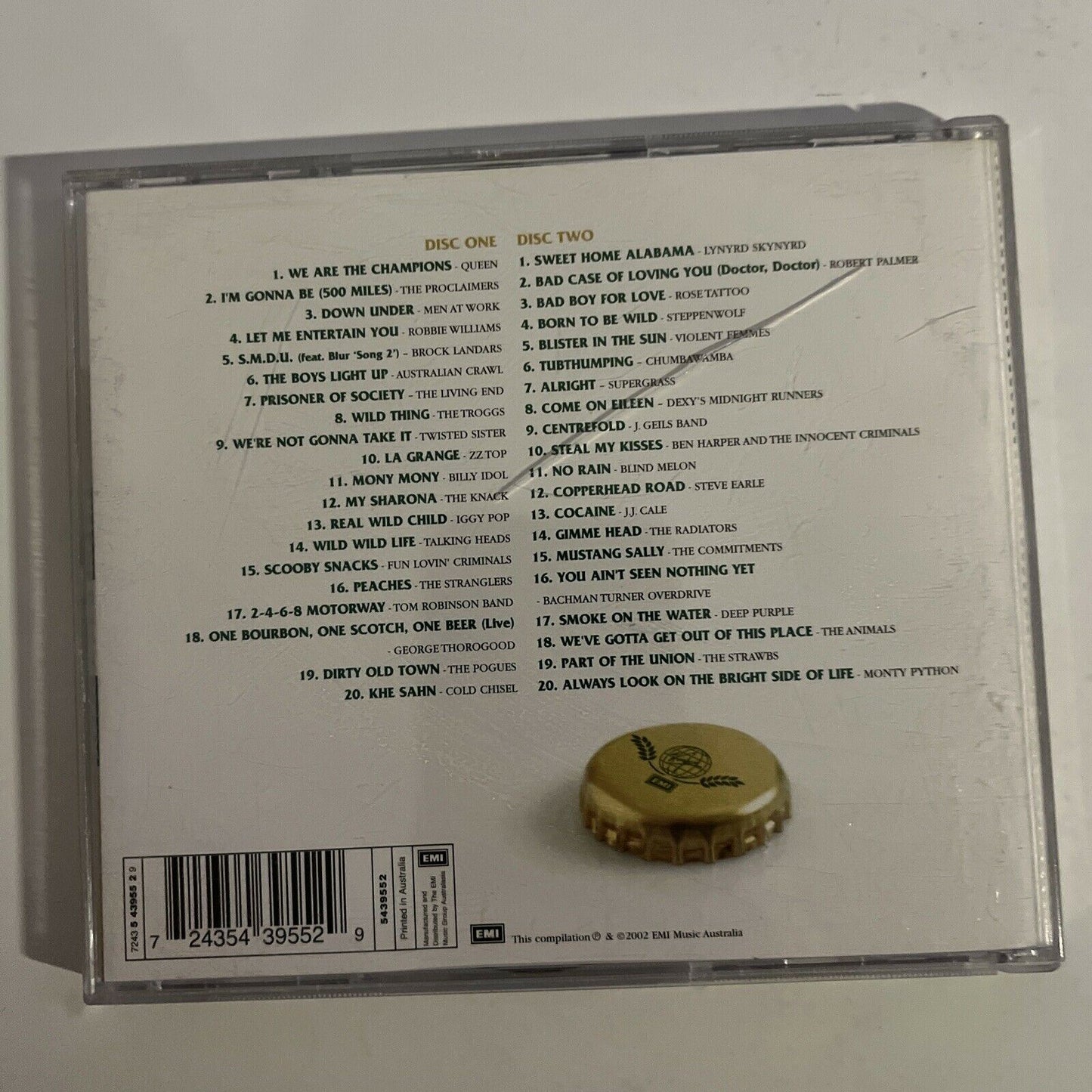 The World's Absolute Best Ever Beer Songs (CD, 2002, 2-Disc Set) Album