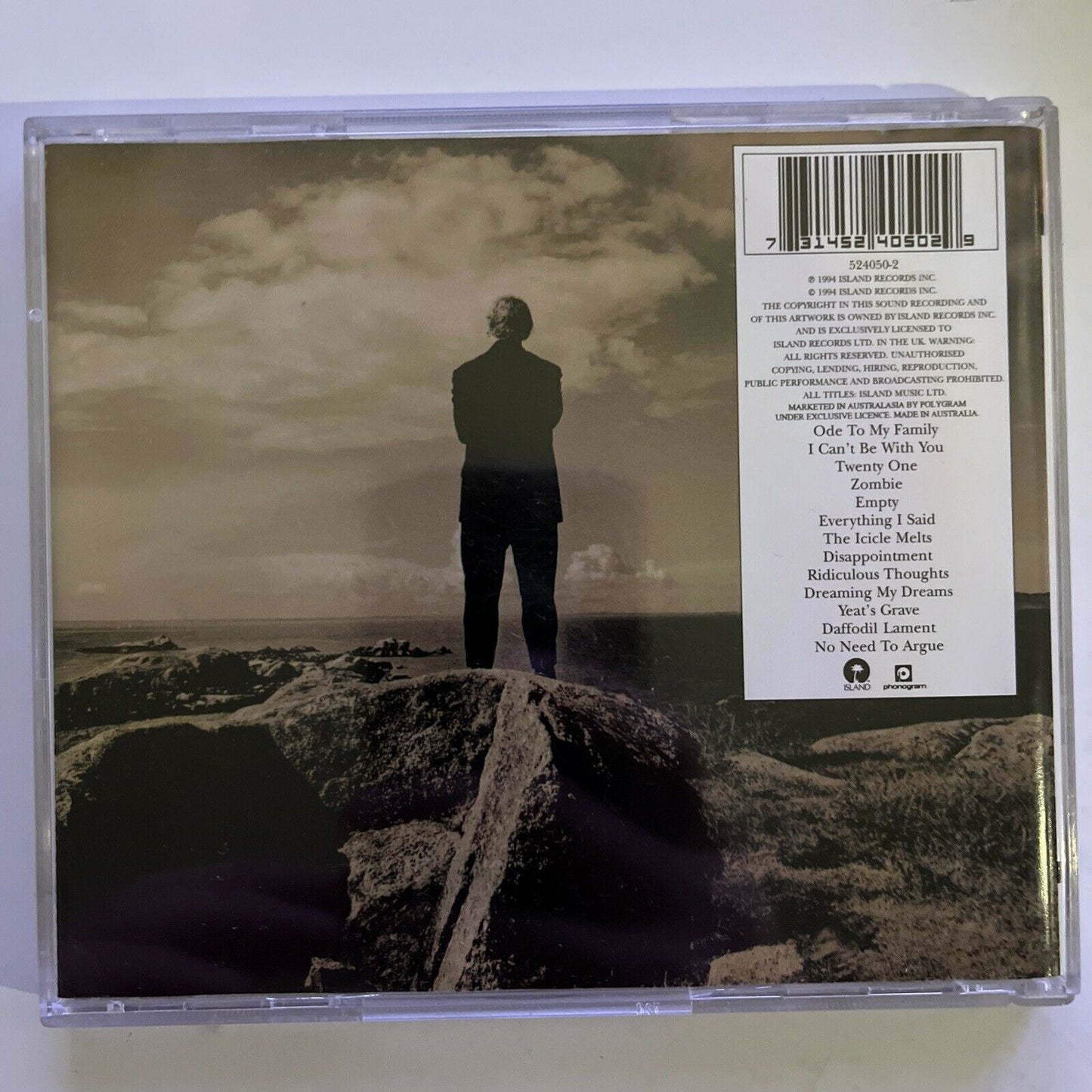 No Need To Argue by The Cranberries (CD, 1994) Album