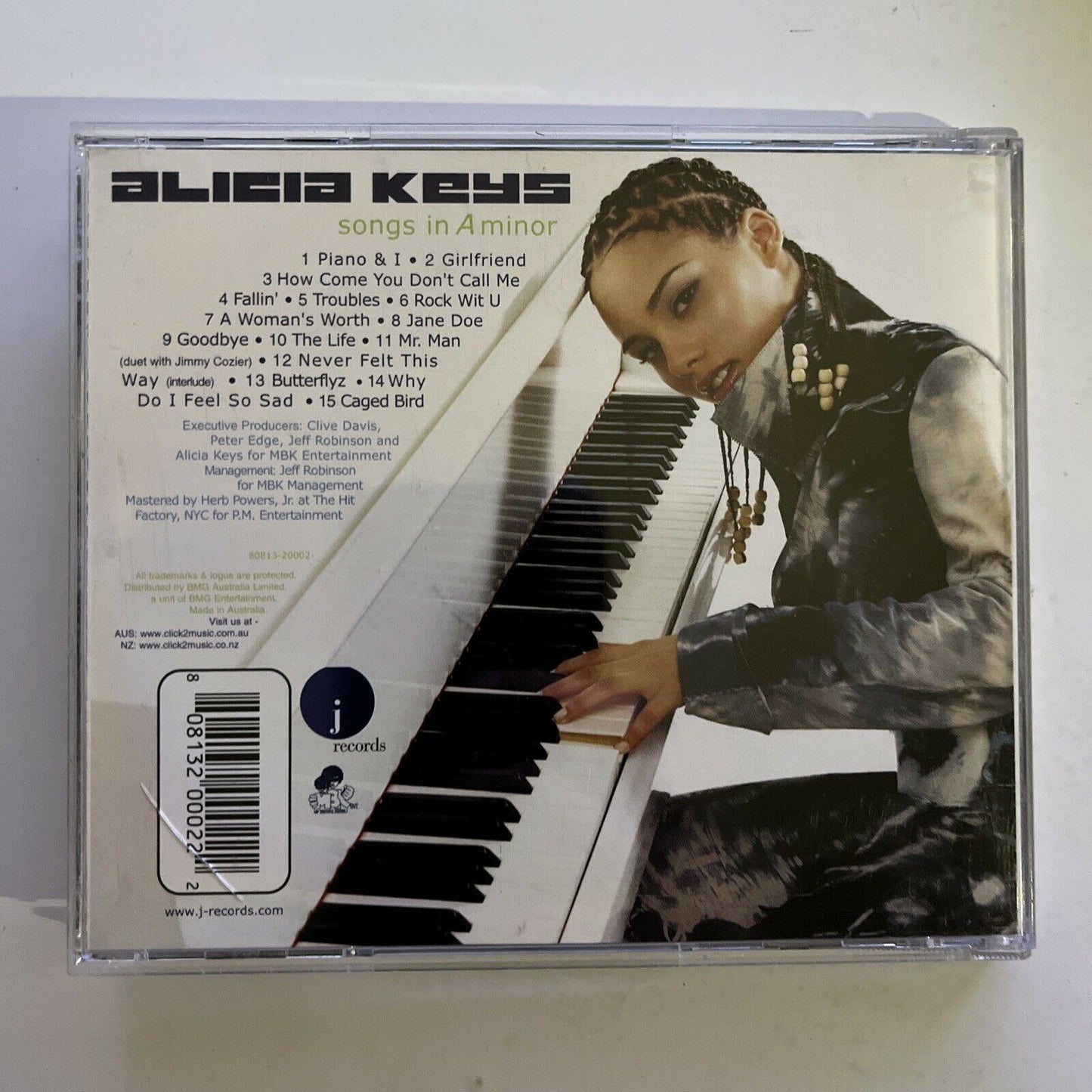 Alicia Keys – Songs In A Minor (CD, 2001) Album