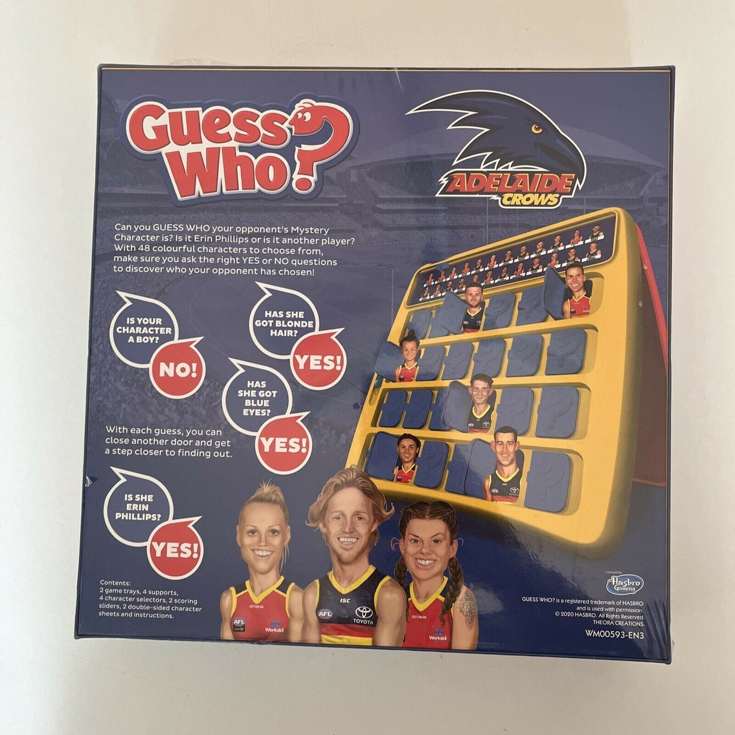 *New Sealed* AFL Adelaide Crows Guess Who Board Game 2020 Limited Edition