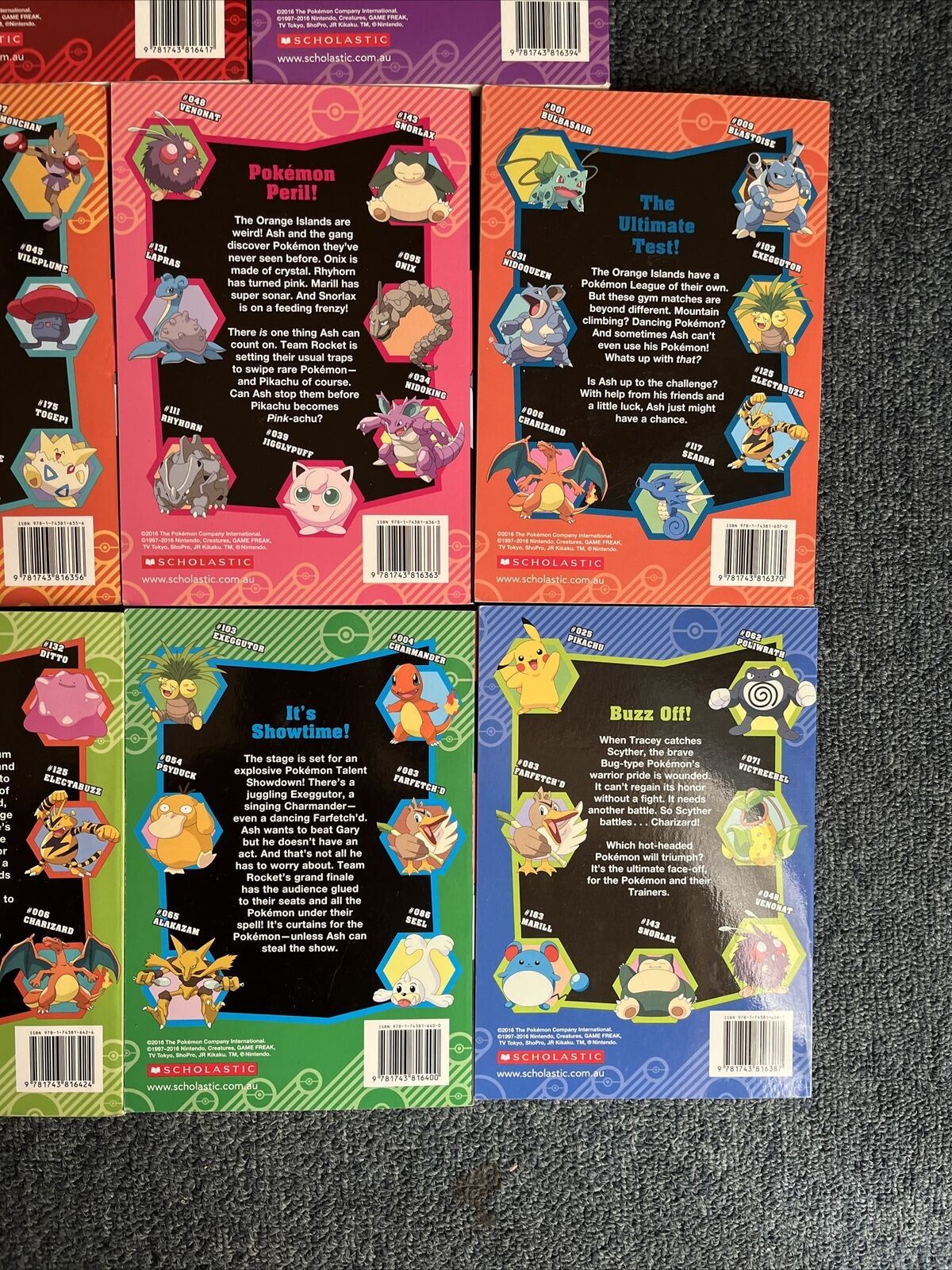 8x Pokemon Bulk Lot Scholastic Books