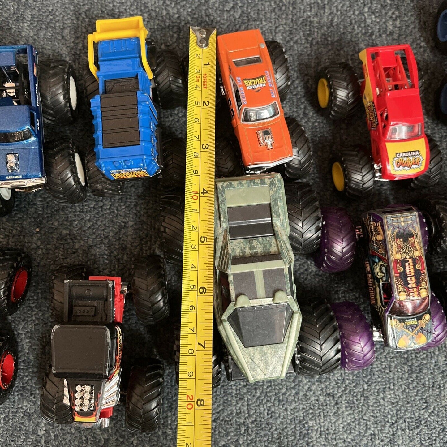 10x lot Assorted Diecast Hot Wheels Mattel Monster Jam Monster Truck