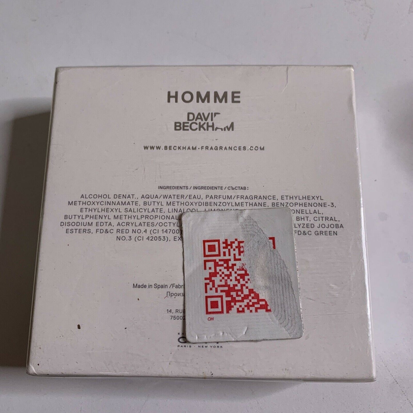 David Beckham Homme Eau de Toilette 75ml Spray