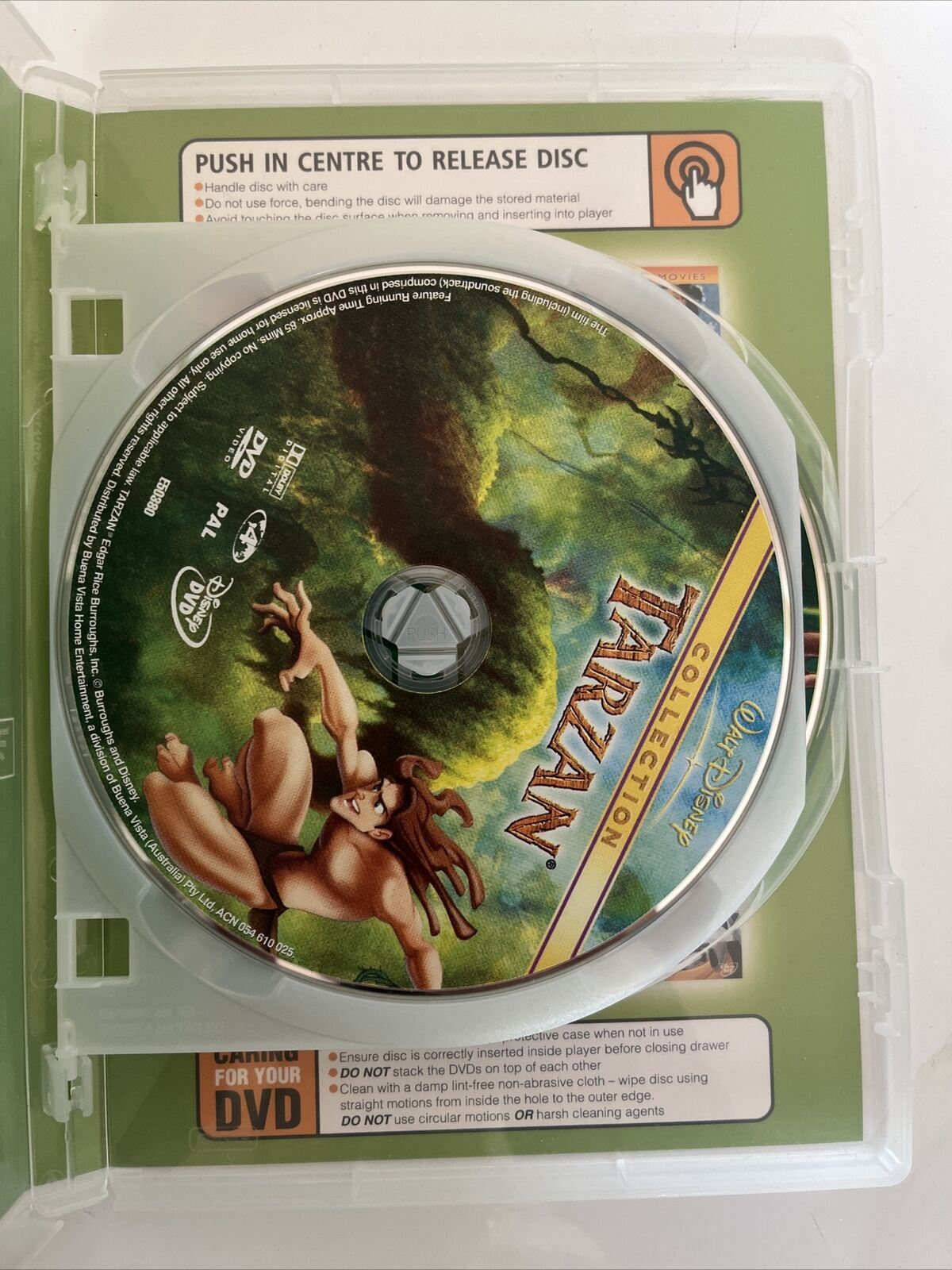 Disney Tarzan 1 & 2 (DVD, 1999) Animated Films. Region 4