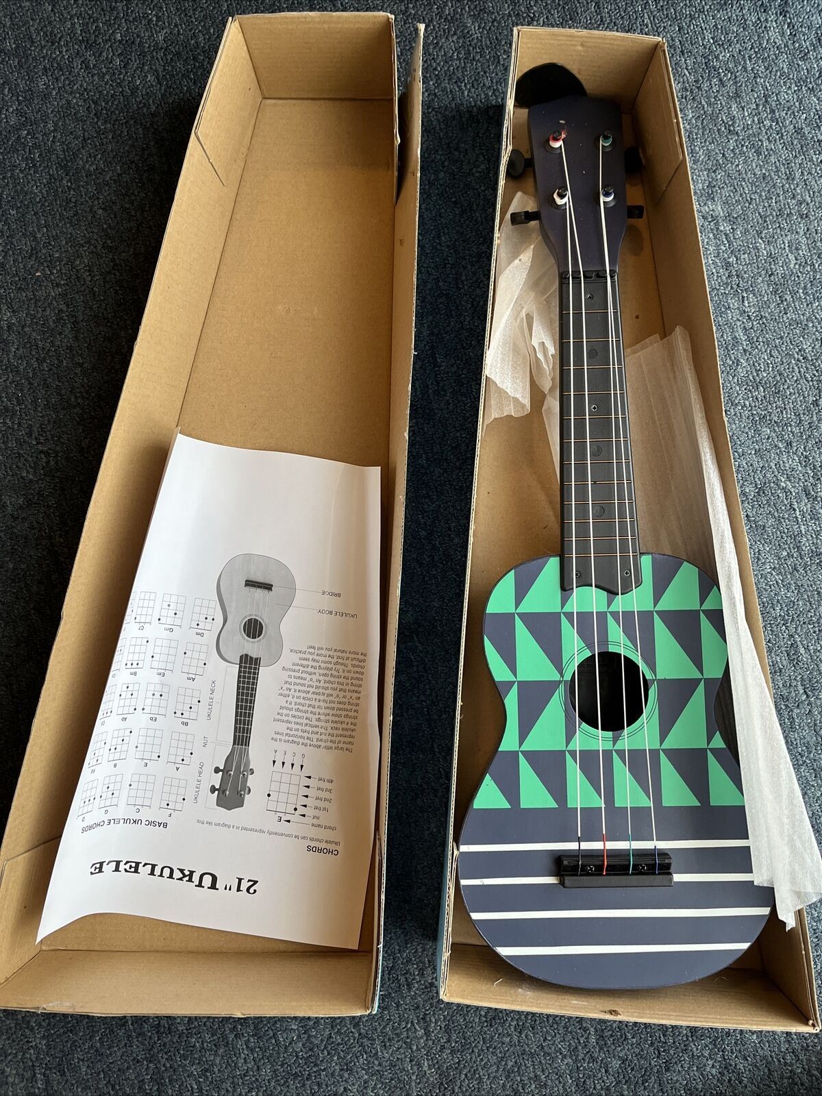 21" Ukelele 4 String 12 Frets Musical Instrument