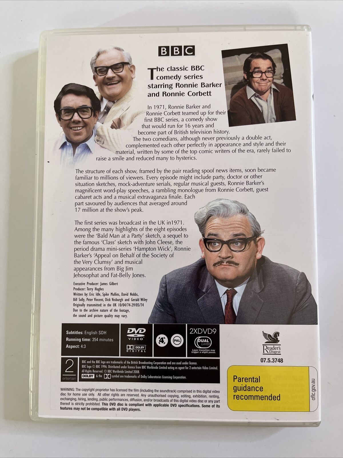 The Two Ronnies - Series 1 (DVD, 1974) BBC Comedy Series. NEW Region 4