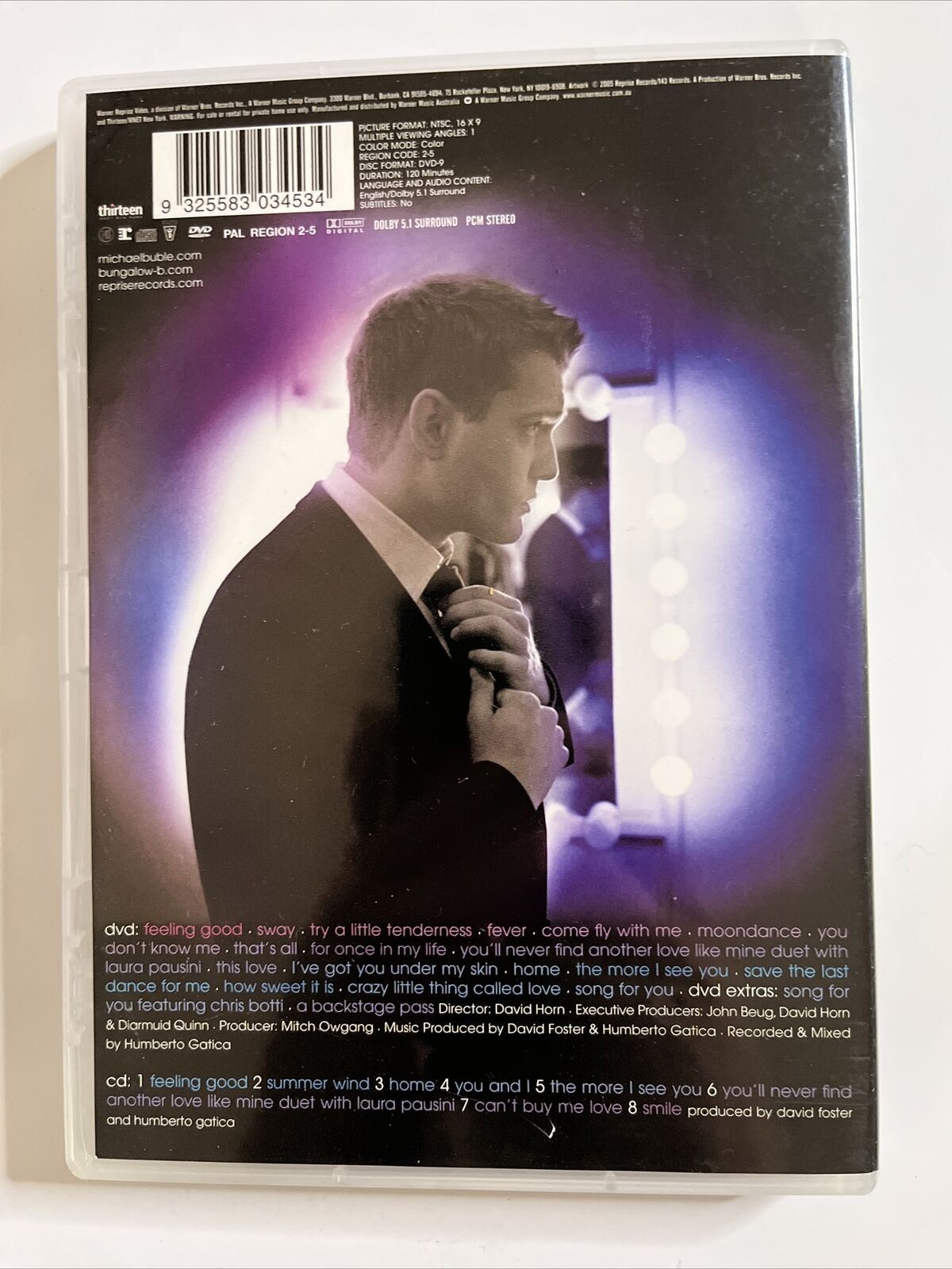 Michael Bublé – Caught In The Act (DVD + CD, 2005) Region 4,2,5