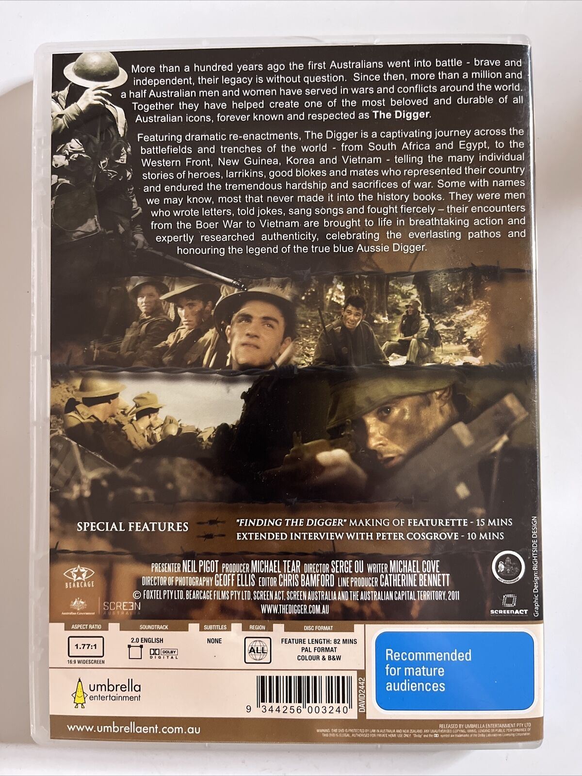 The Digger (DVD, 2011) Aussie Film Docudrama. All Regions