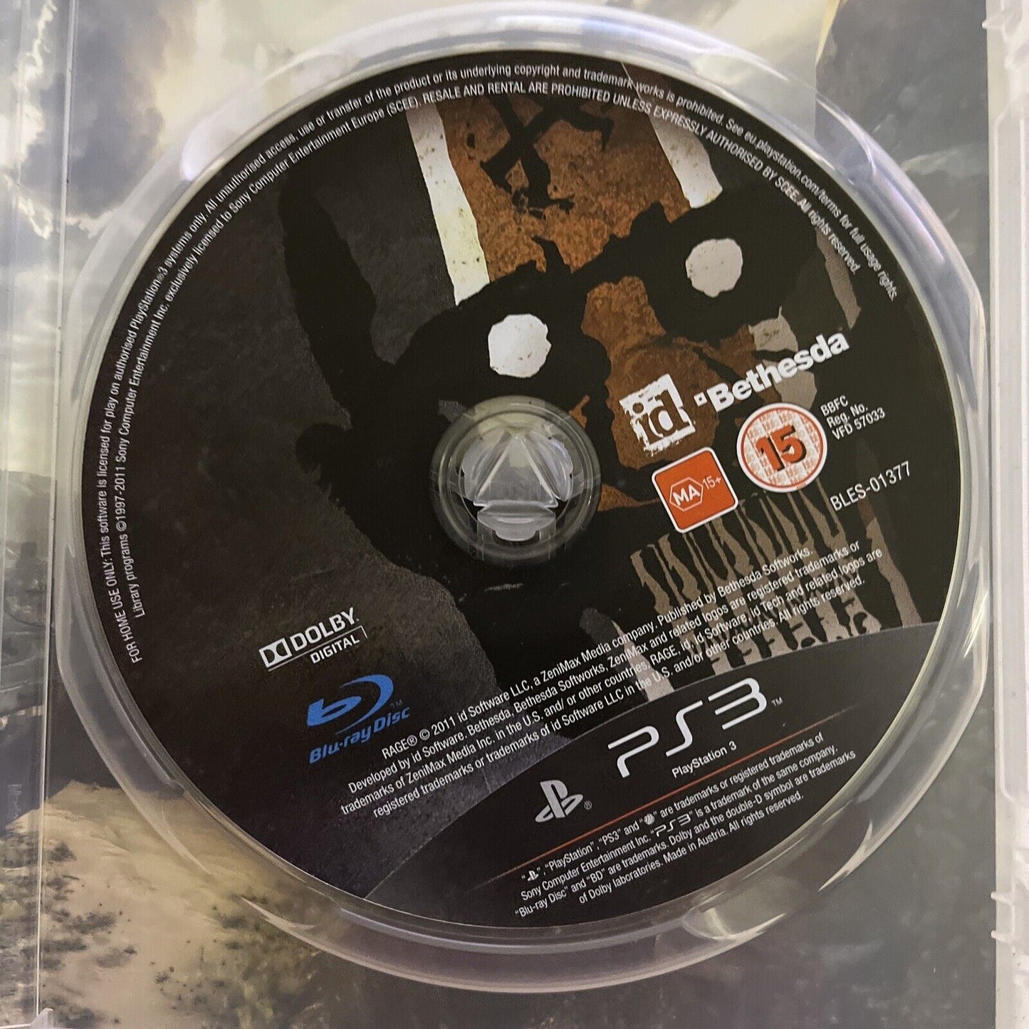 RAGE - Sony Playstation 3 PS3 Game