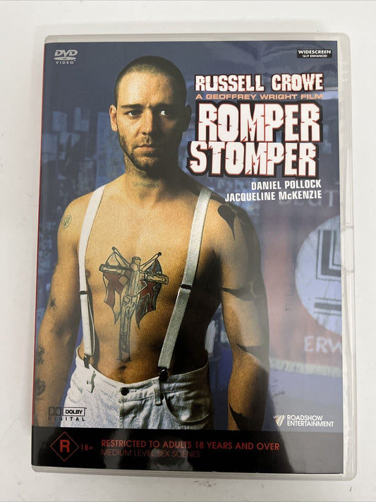 Romper Stomper (DVD, 1992) NEW Russell Crowe, Daniel Pollock. Region 4