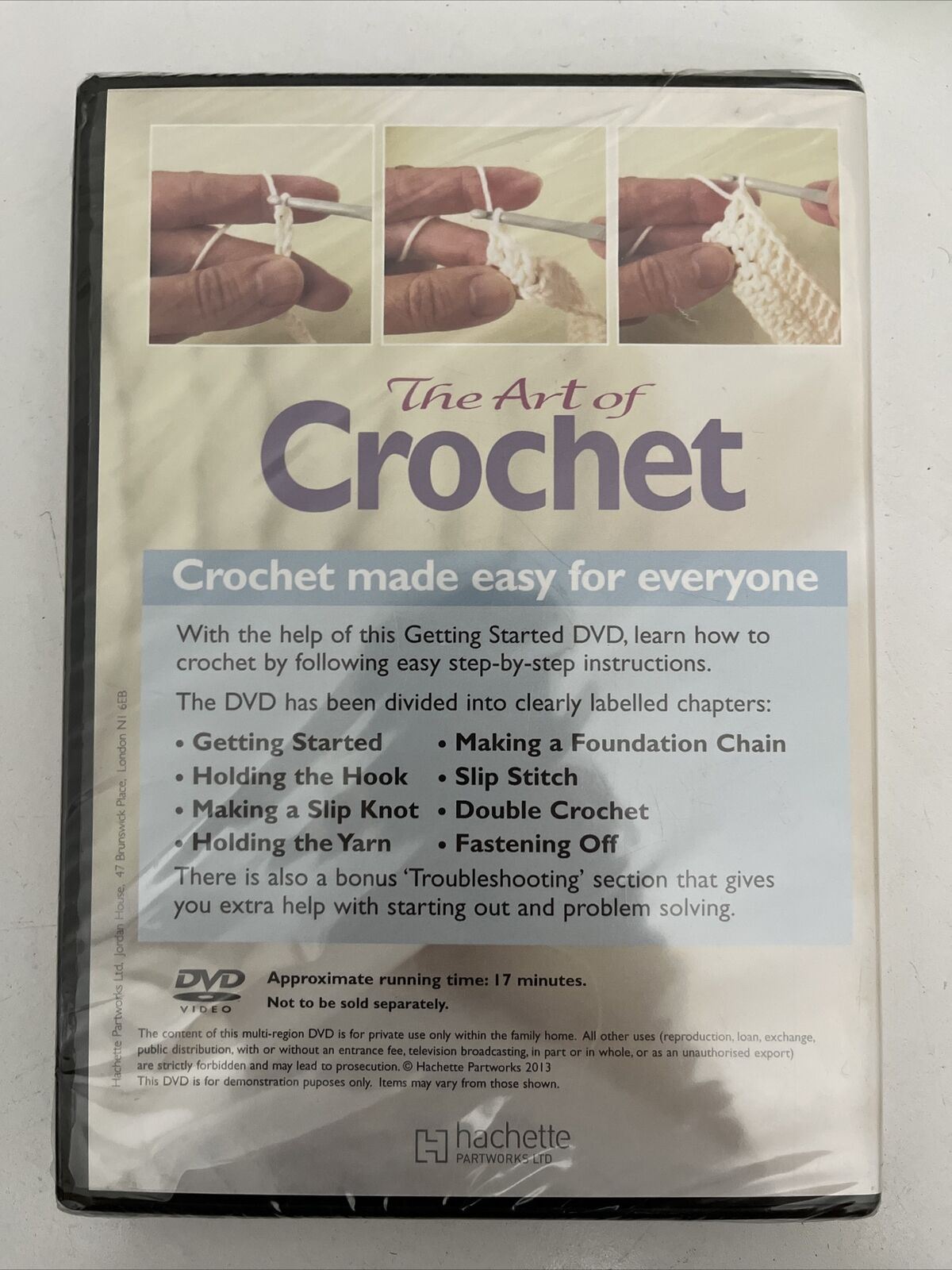 *New Sealed *The Art of Crochet (DVD) All Regions
